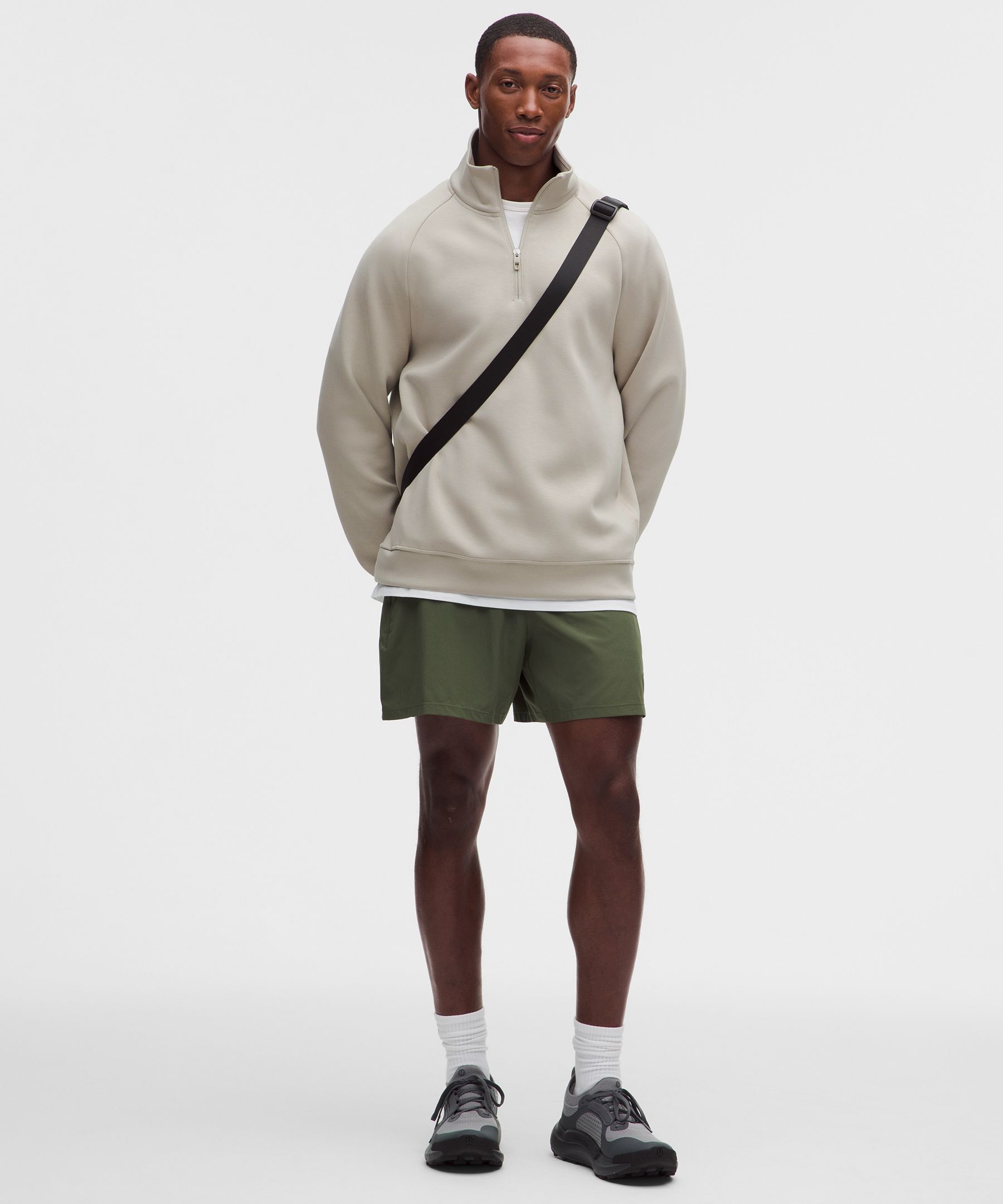 Sudadera Smooth Spacer con cierre de un cuarto