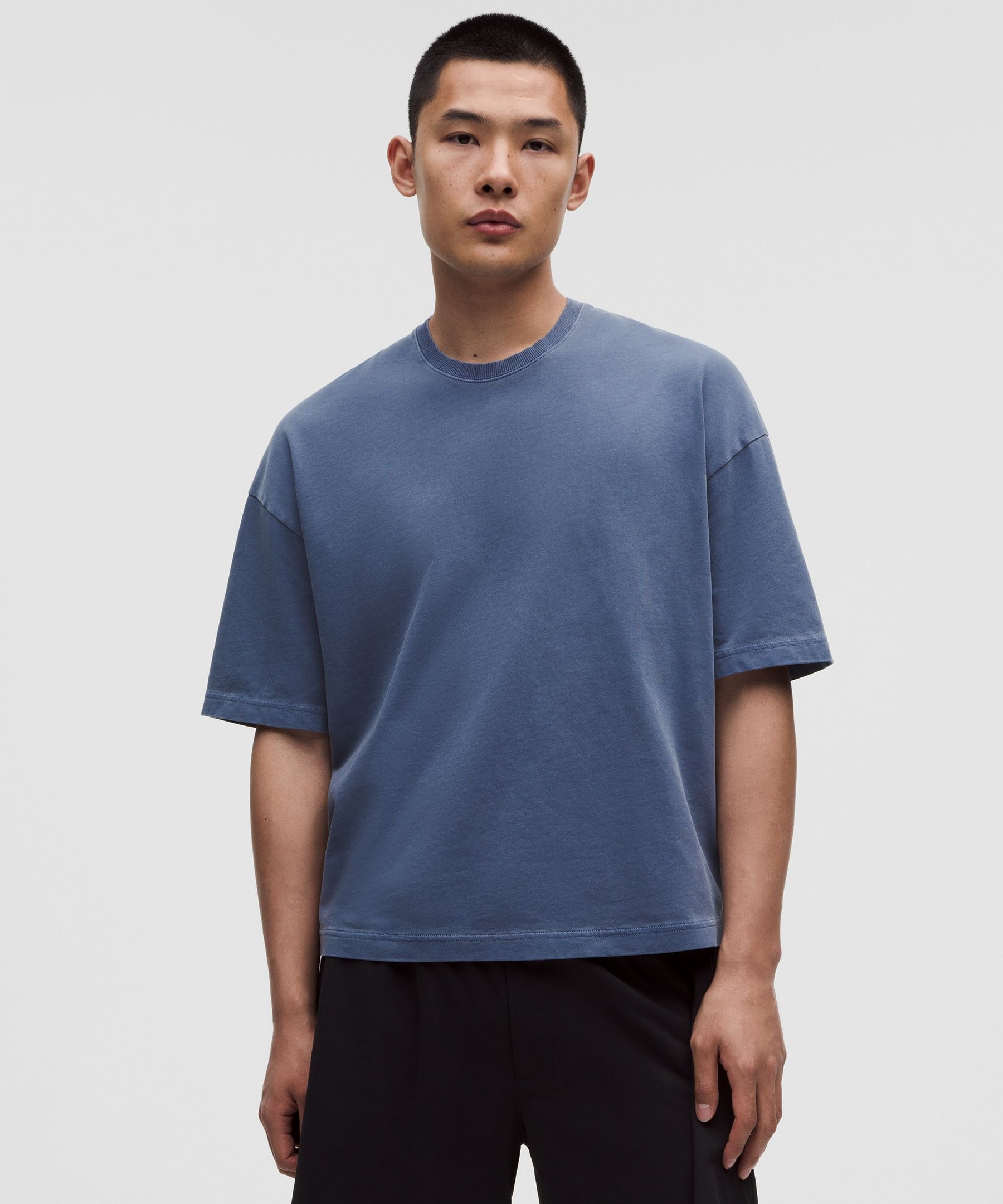 ヘビーウェイト コットンジャージー ボクシーTシャツ *ウォッシュ