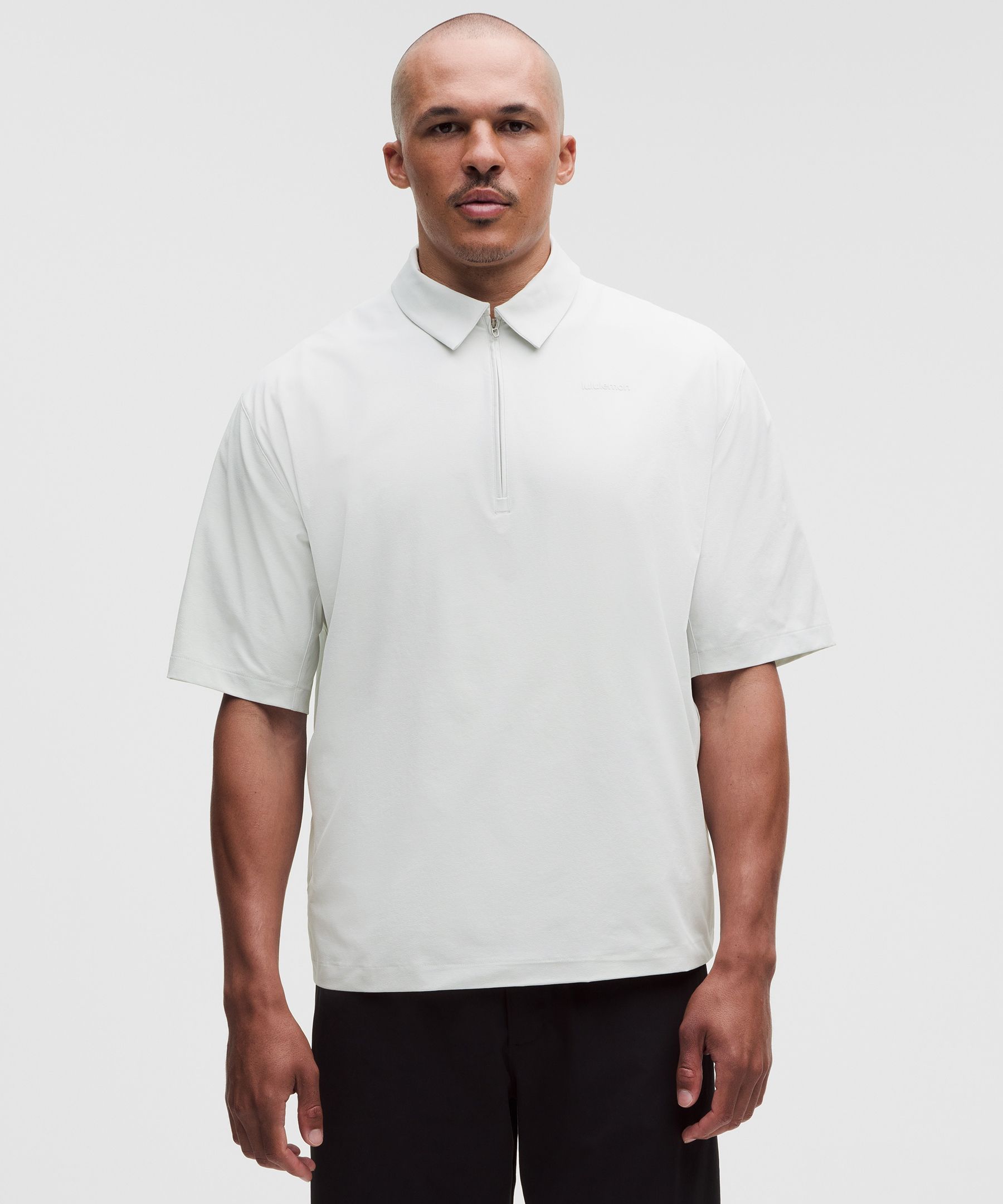 UV-Protective Ventilated Quarter-Zip Polo Shirt