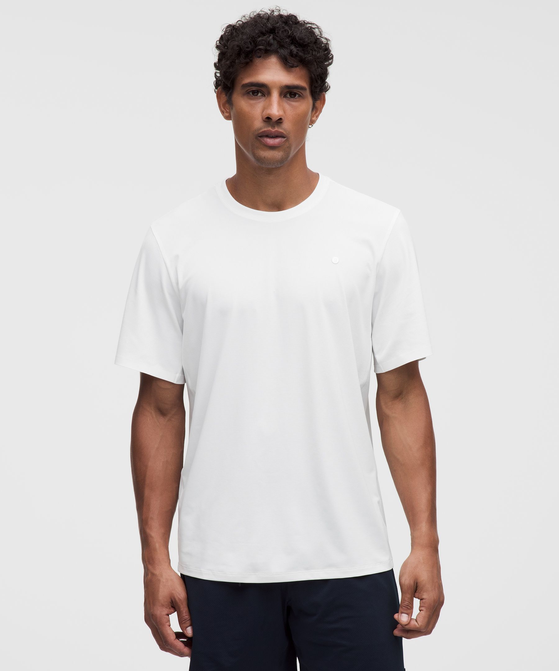 Mesh Pique Tennis Short-Sleeve Shirt