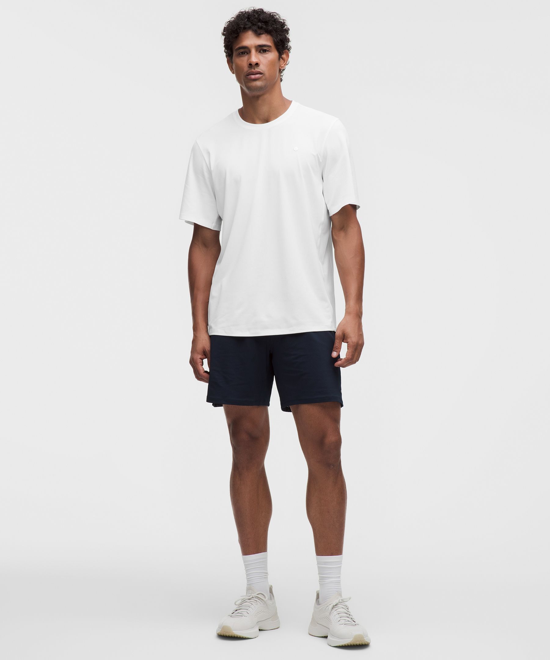 Mesh Pique Tennis Short-Sleeve Shirt
