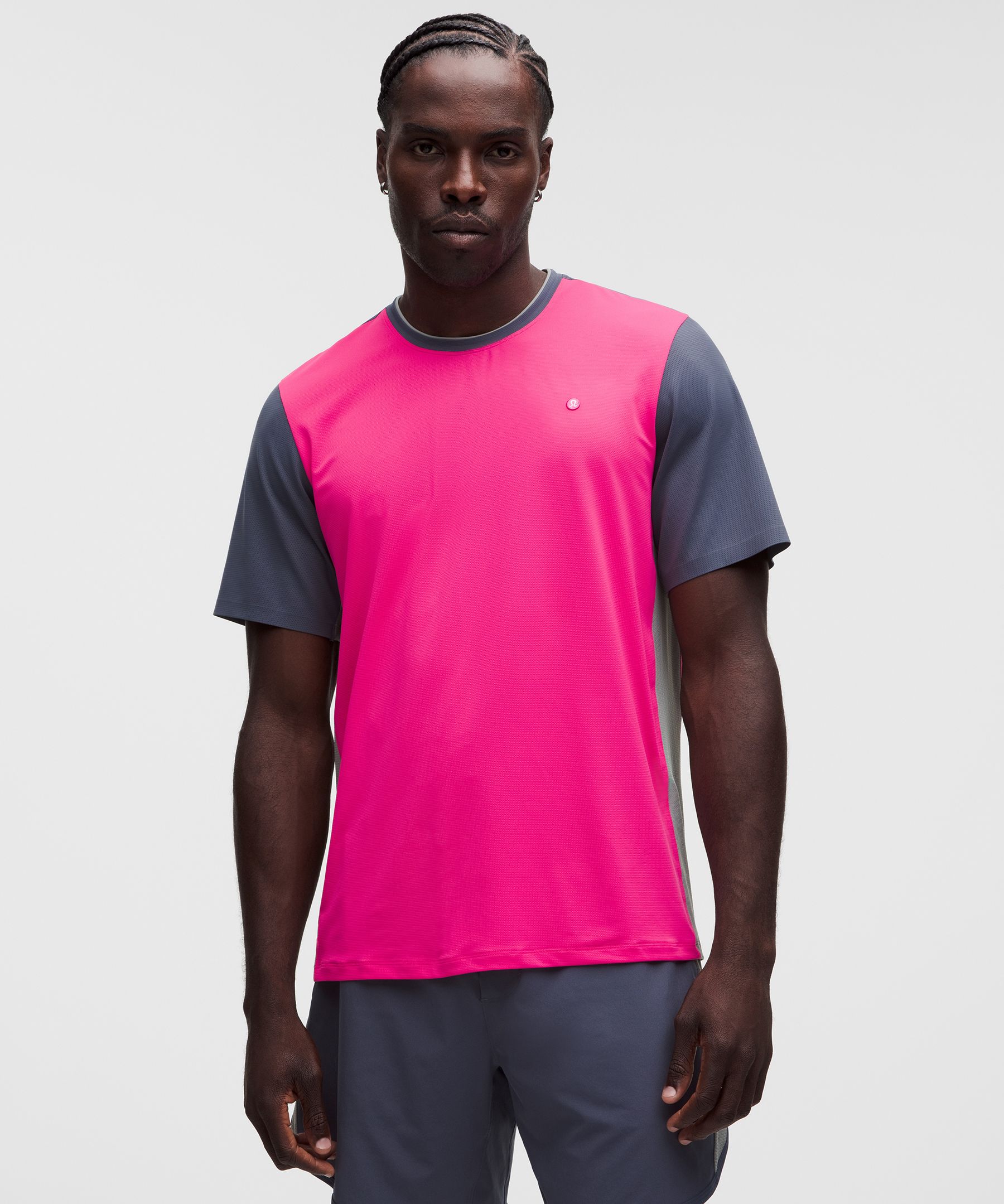 Mesh Pique Tennis Short-Sleeve Shirt