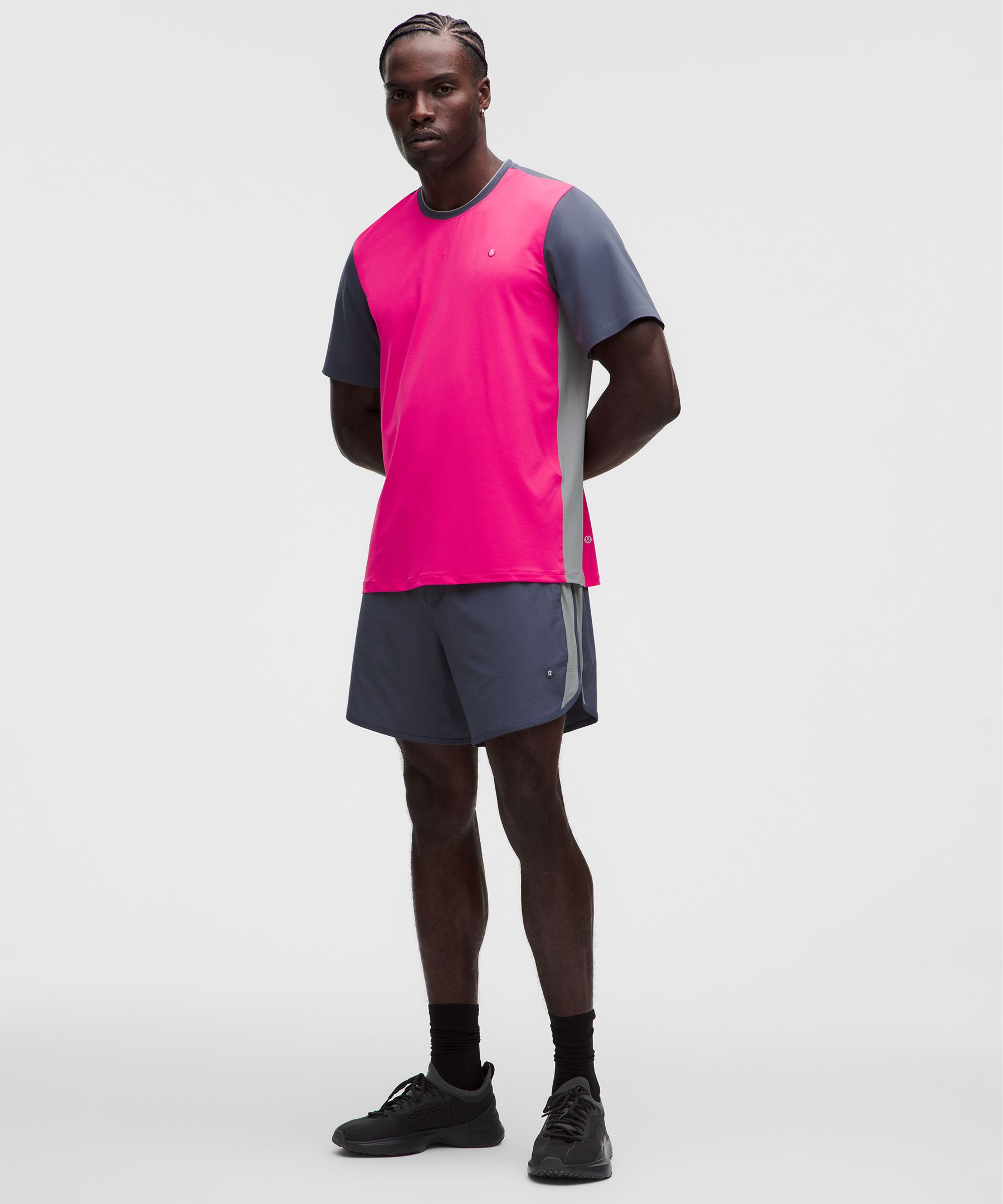 Mesh Pique Tennis Short-Sleeve Shirt