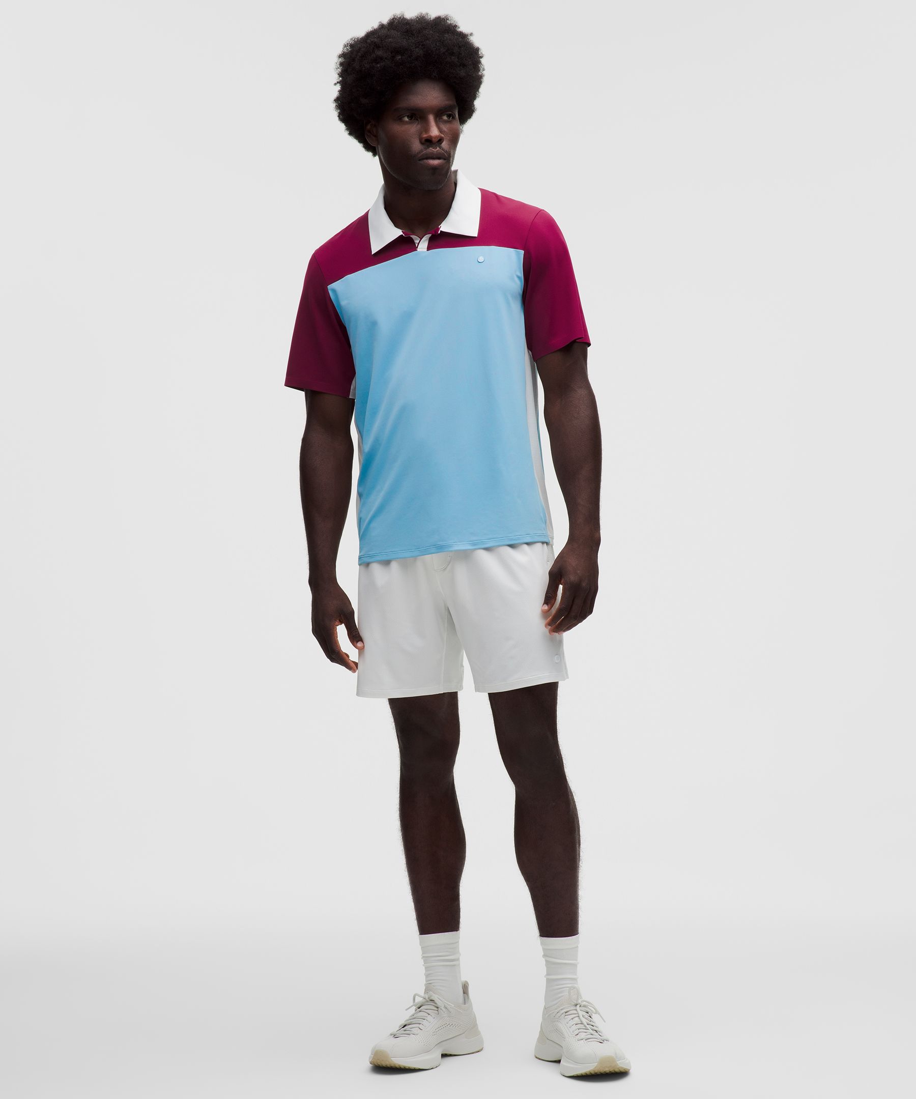 Mesh Pique Tennis Polo Shirt