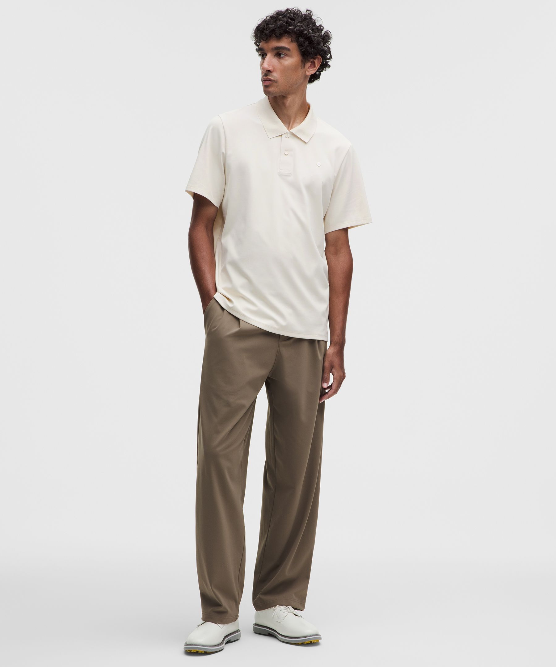 Mesh-Stripe Classic-Fit Polo *ShowZero
