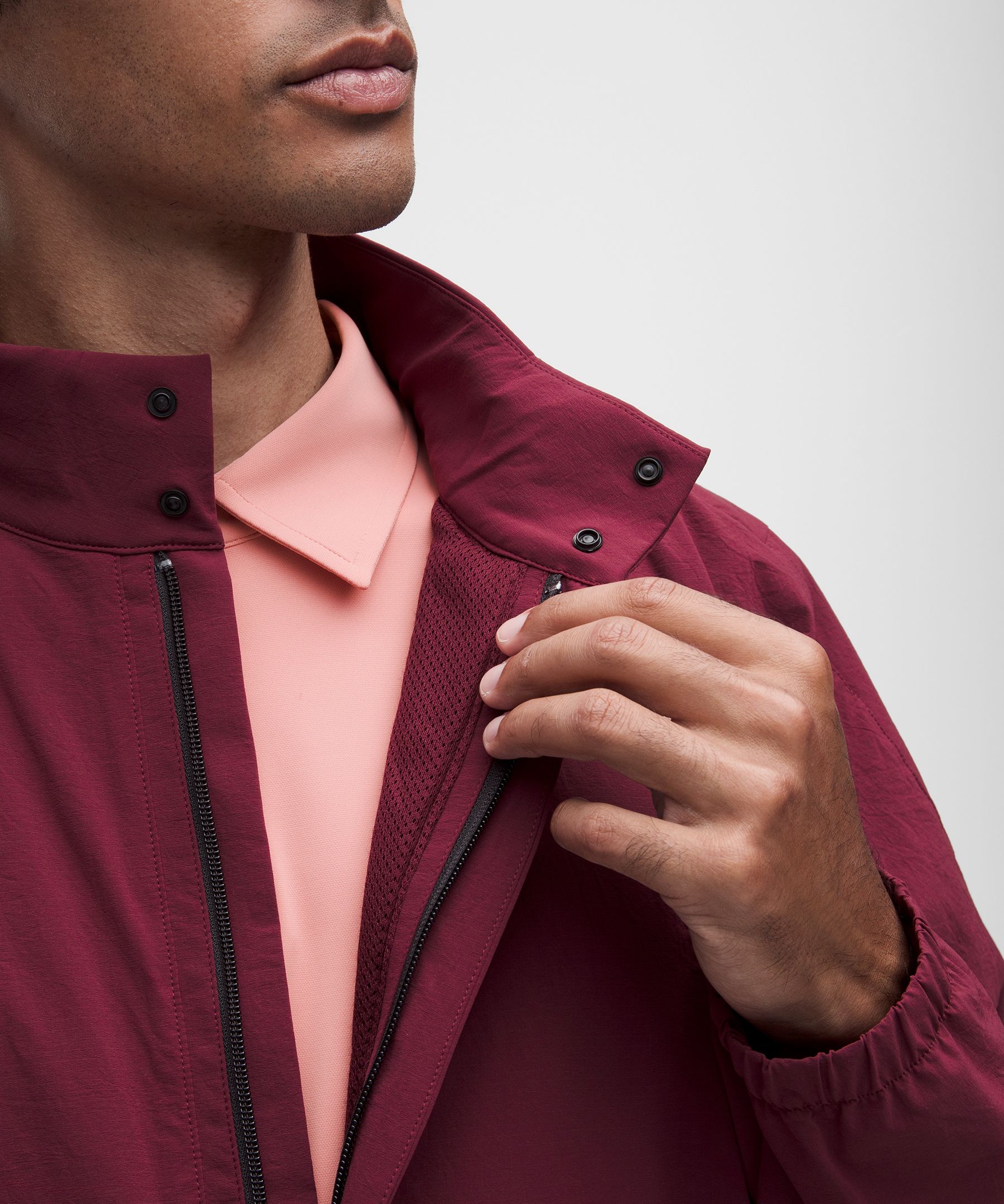 Isolierter Ripstop-Golfpullover mit kurzem Rei&szlig;verschluss