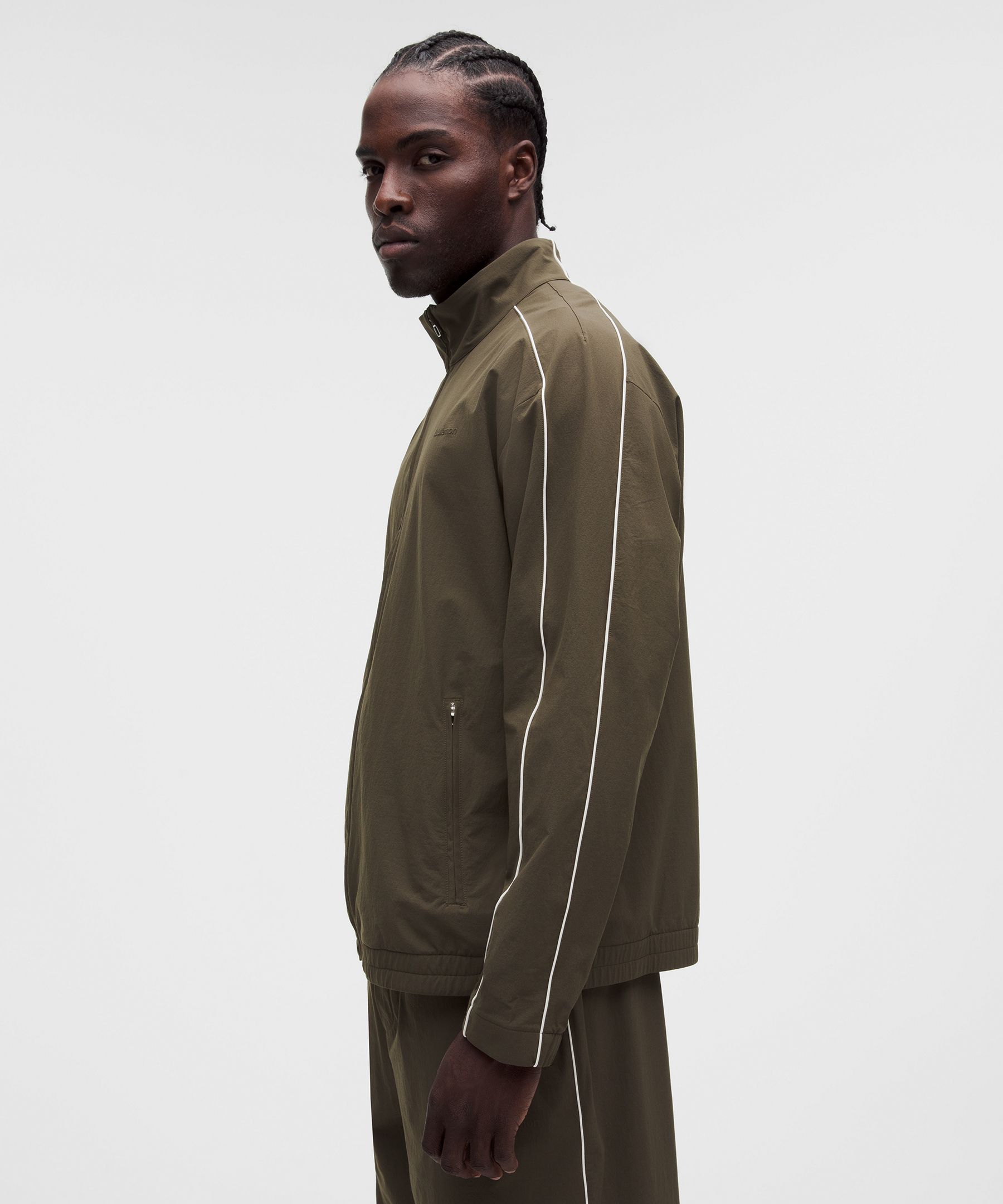 Contrast Stripe Track Jacket