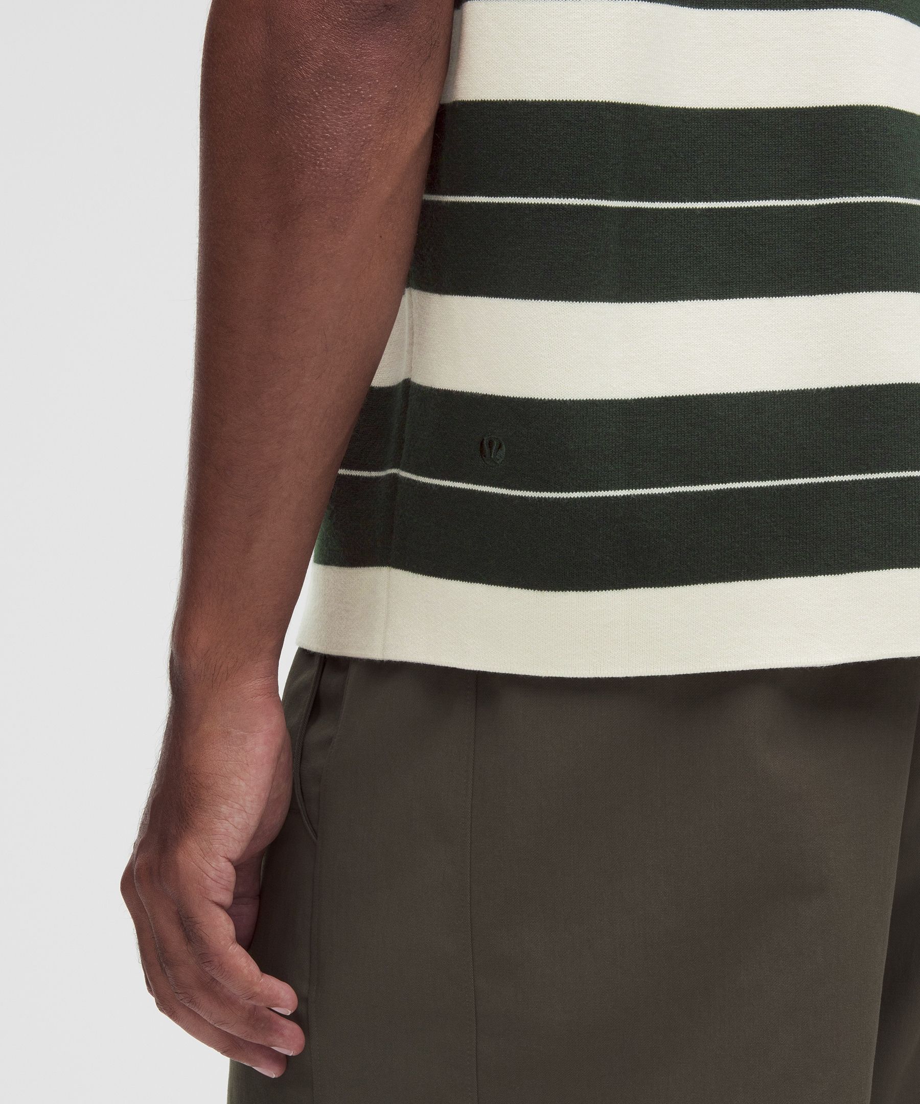 Cotton-Blend Knit Short-Sleeve Polo Shirt