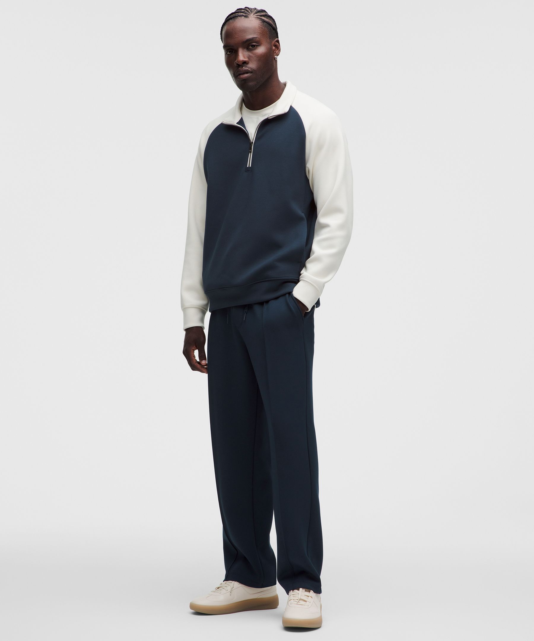 Smooth Spacer Half Zip *Colourblock