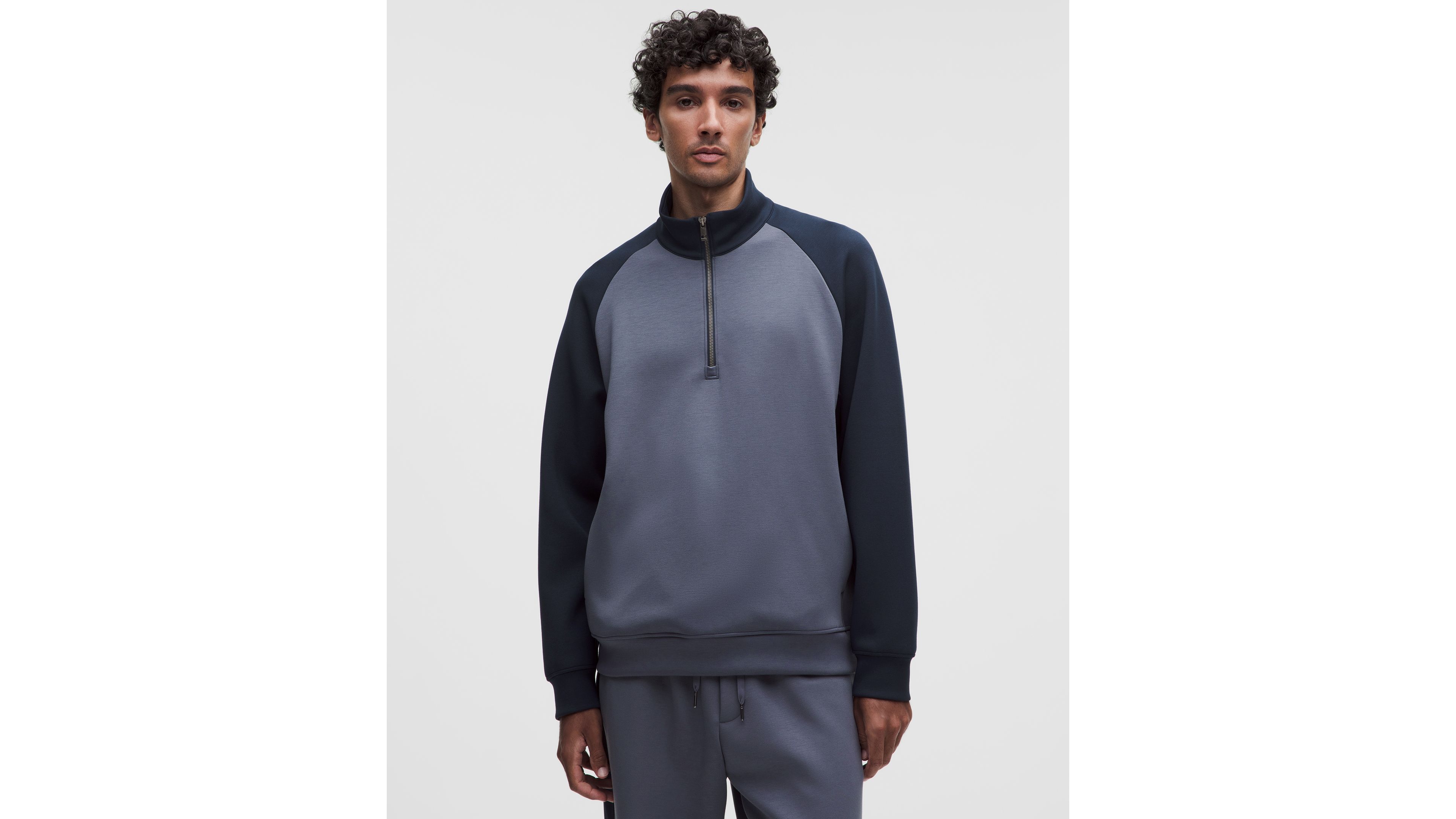 Smooth Spacer Half Zip *Colourblock