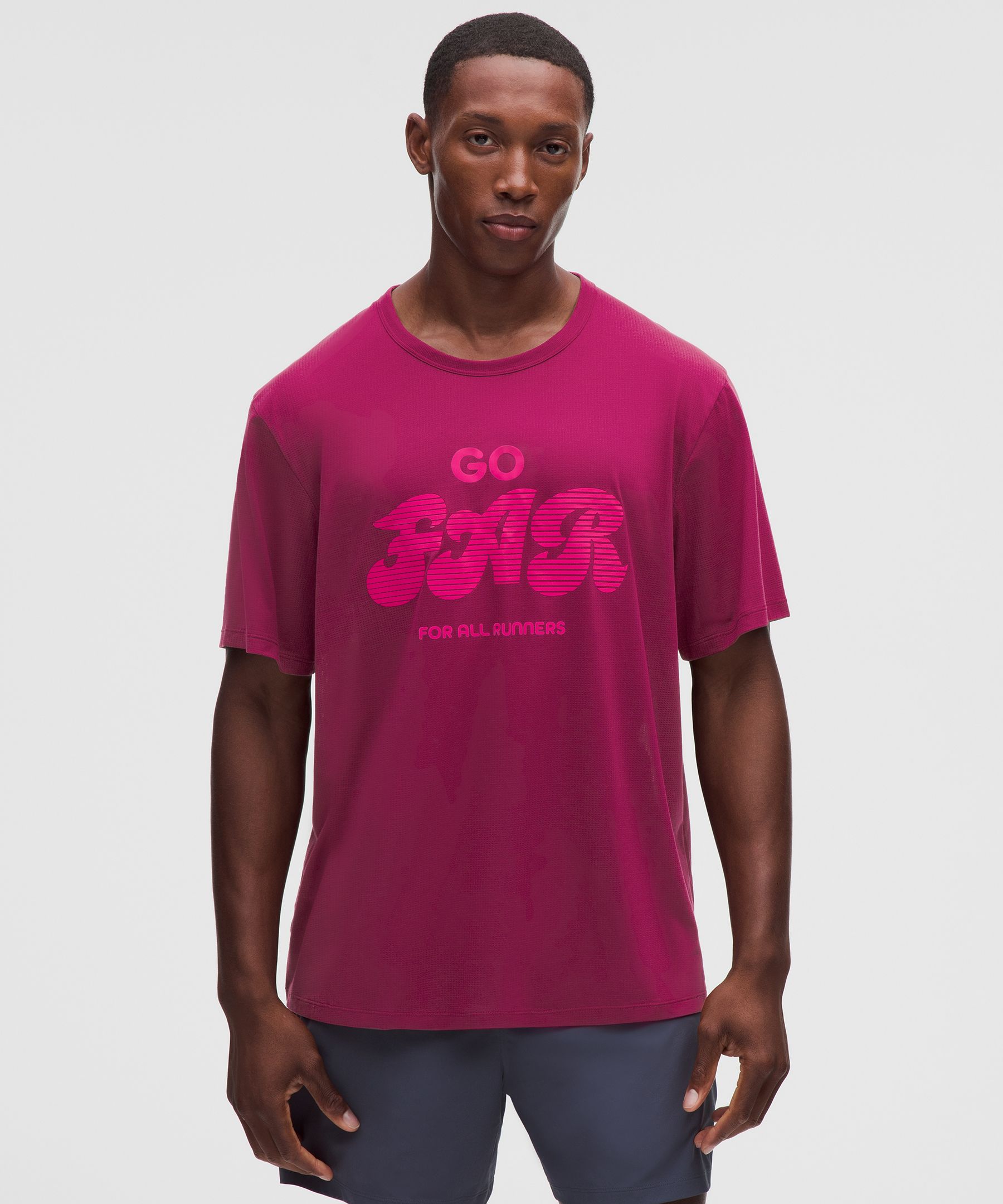 Mile Maker Mesh Short-Sleeve Shirt *Run Graphic