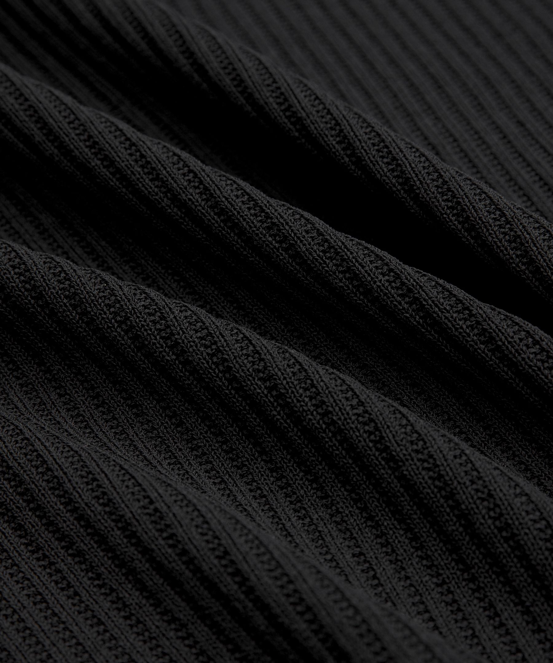 Rib-Knit Slim-Fit Long-Sleeve Shirt