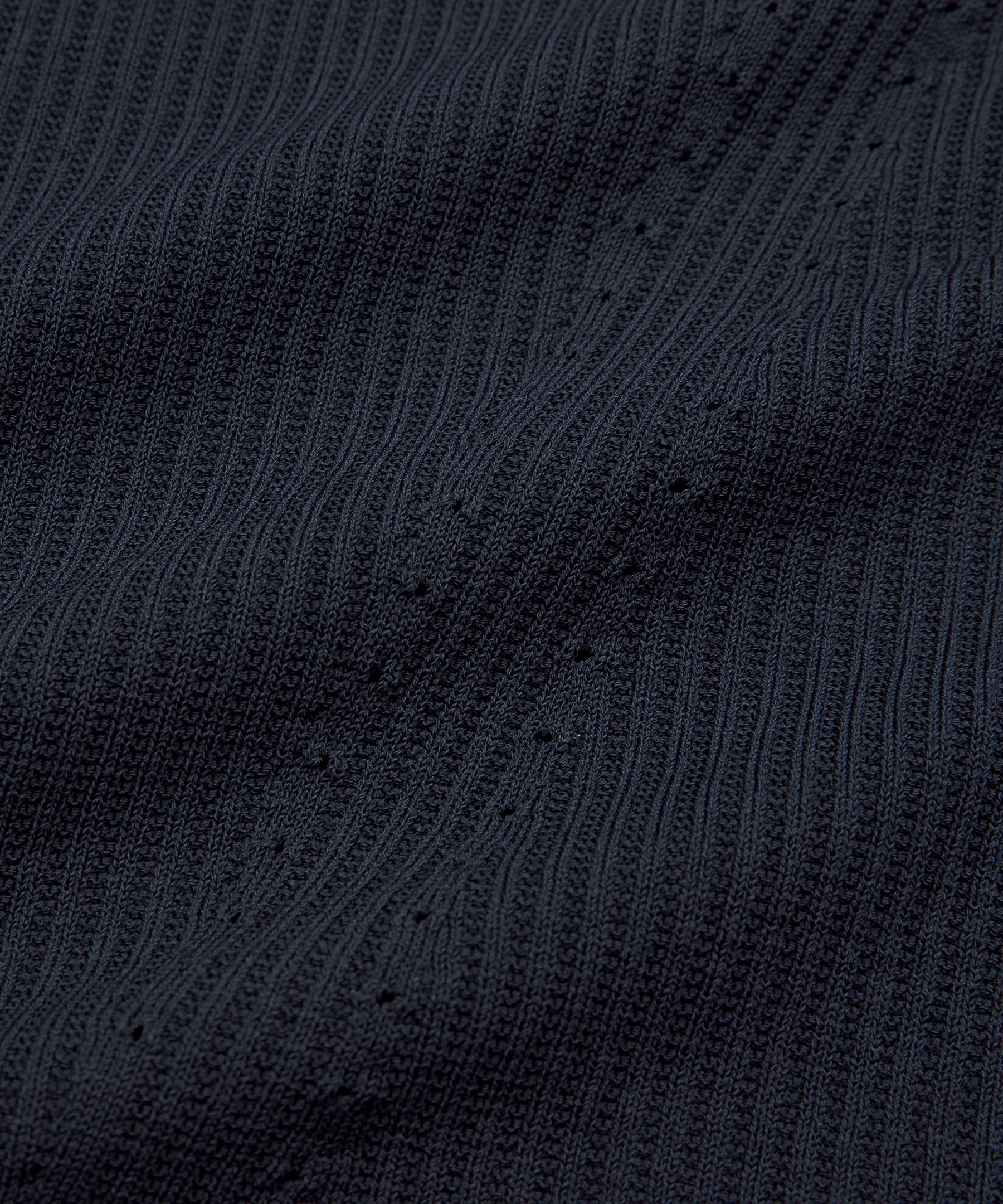 Rib-Knit Slim-Fit Long-Sleeve Shirt