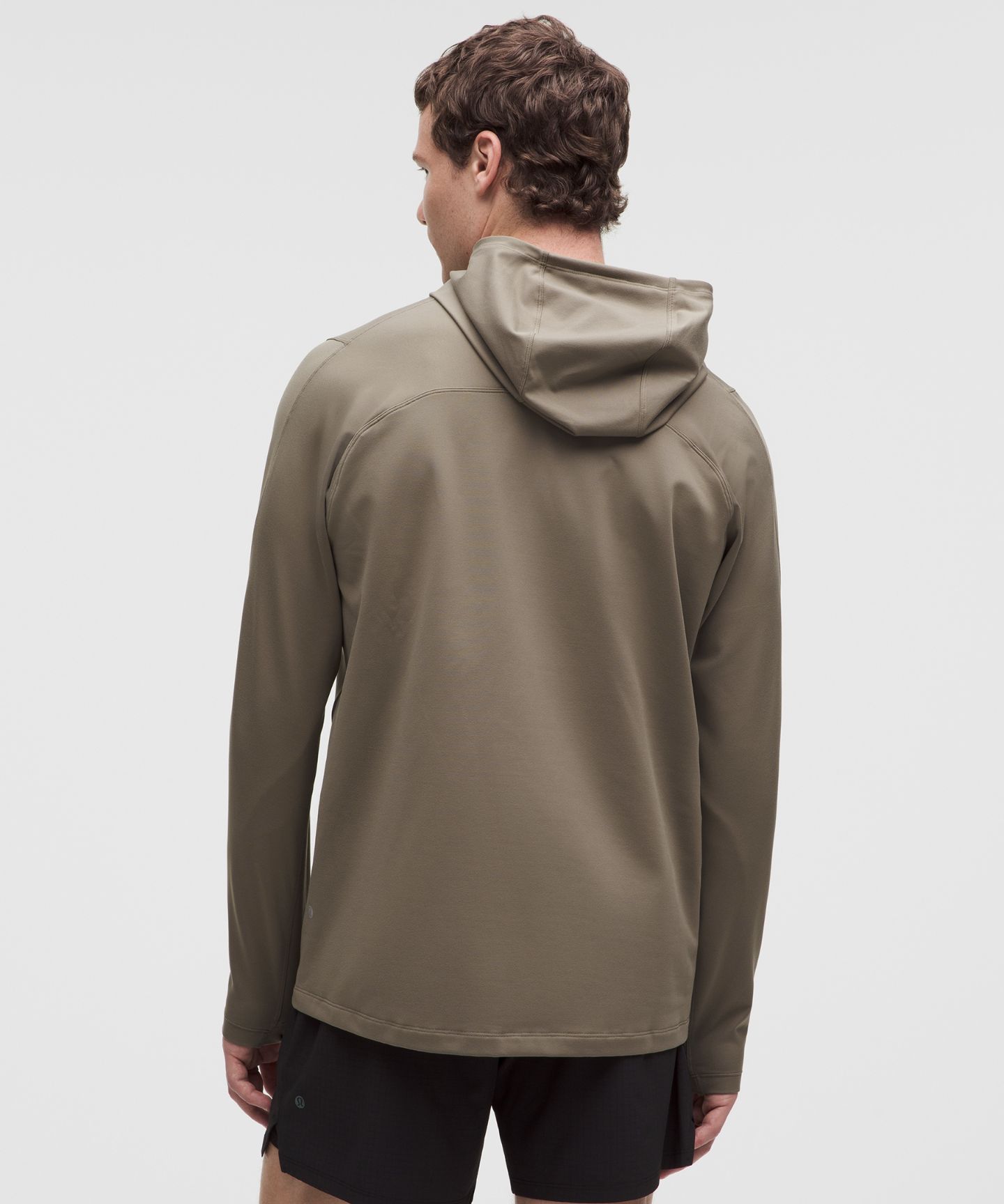 Мужское худи Lululemon Rulu Fleece, цвет: Кипарисовый тёмно-зелёный — фото 3