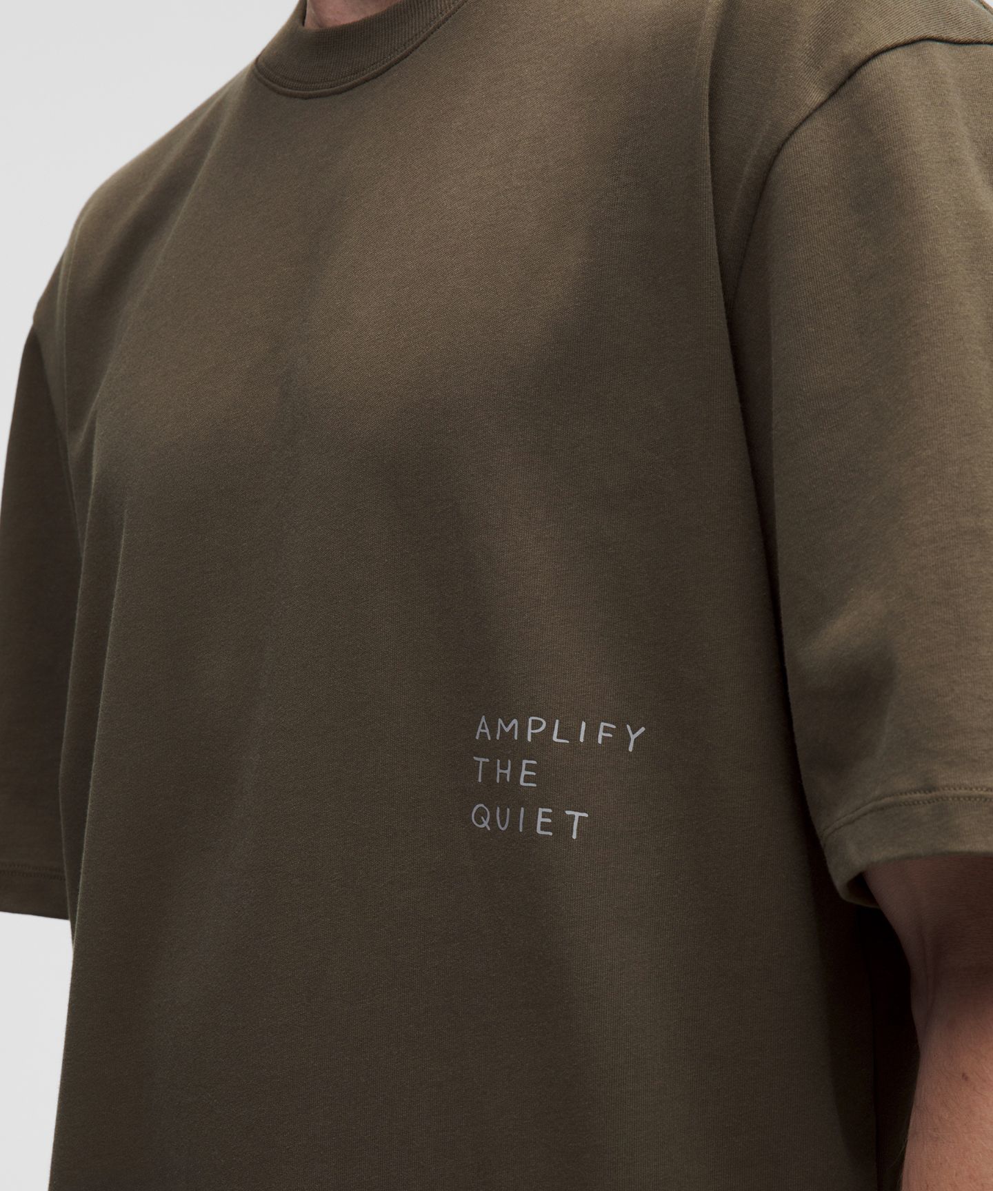 Мужская футболка Lululemon x Geoff McFetridge Heavyweight Cotton Jersey T-Shirt, цвет: Оливковый коричневый — фото 5