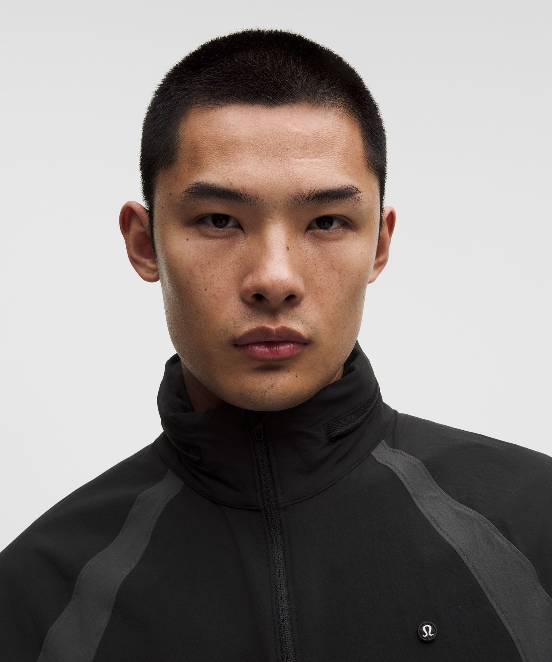 Water-Repellent Full-Zip Hooded Golf Jacket