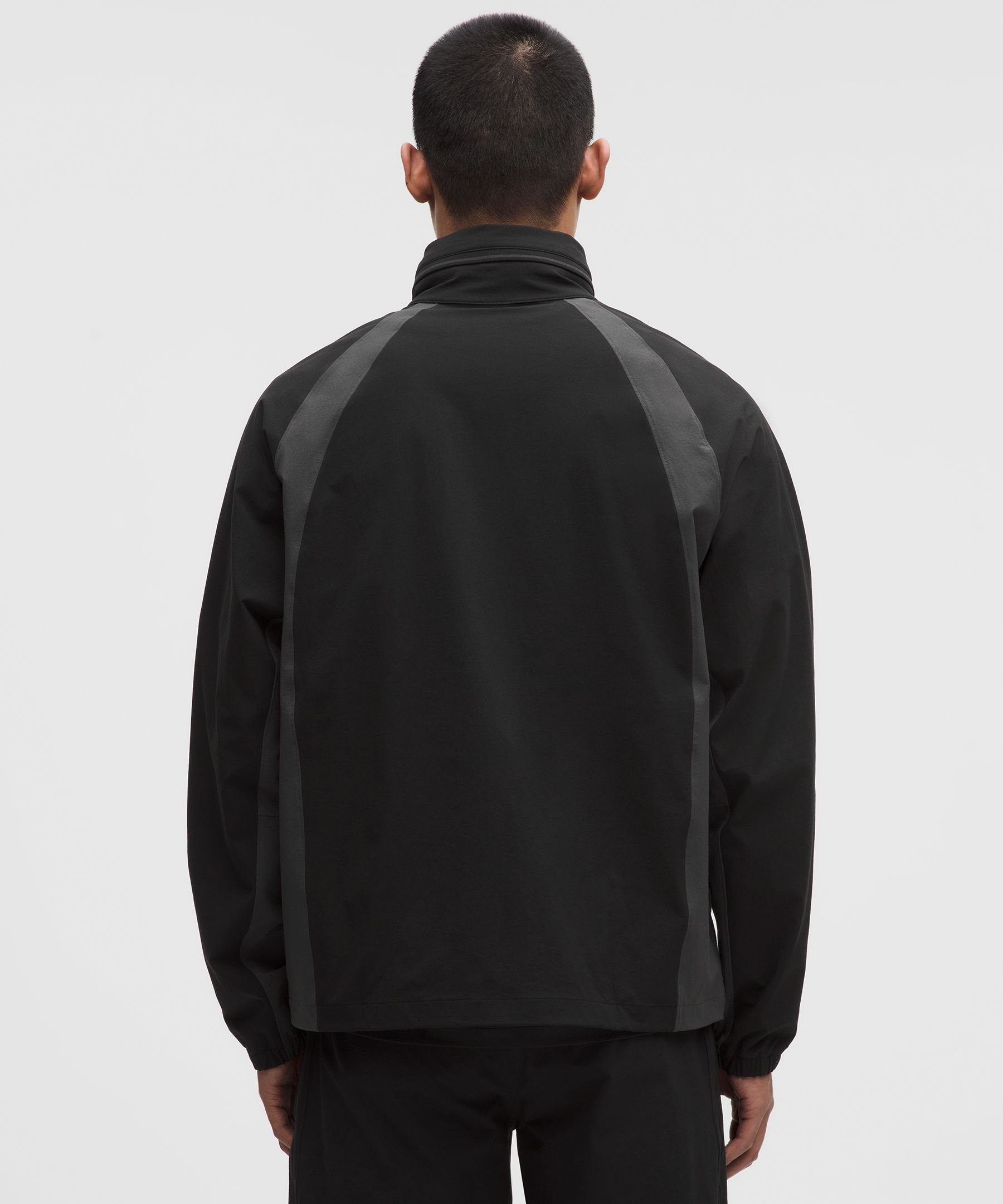 Water-Repellent Full-Zip Hooded Golf Jacket