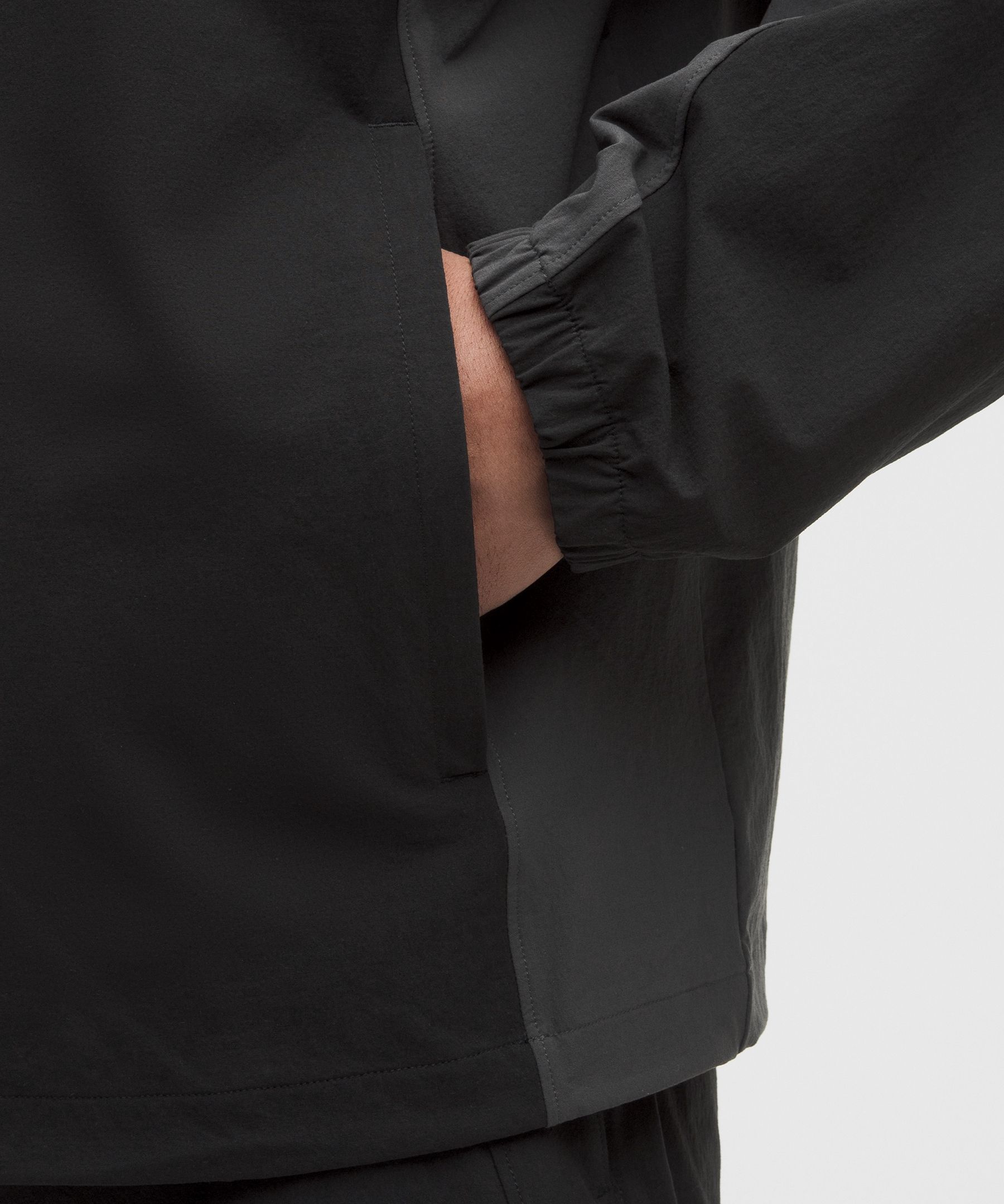 Water-Repellent Full-Zip Hooded Golf Jacket
