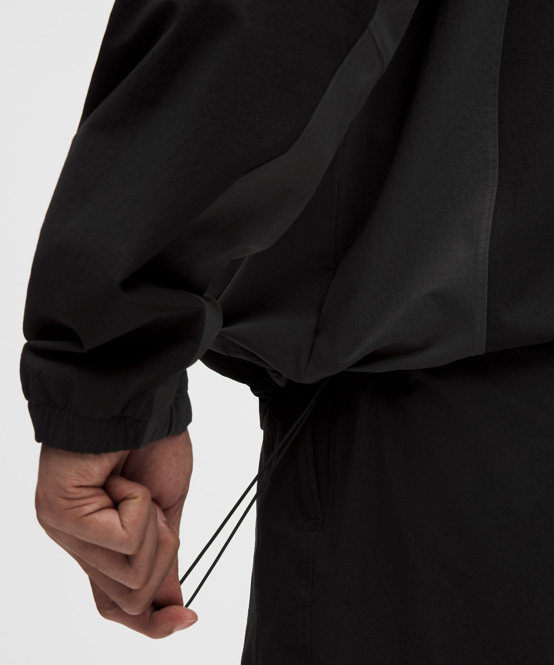 Water-Repellent Full-Zip Hooded Golf Jacket