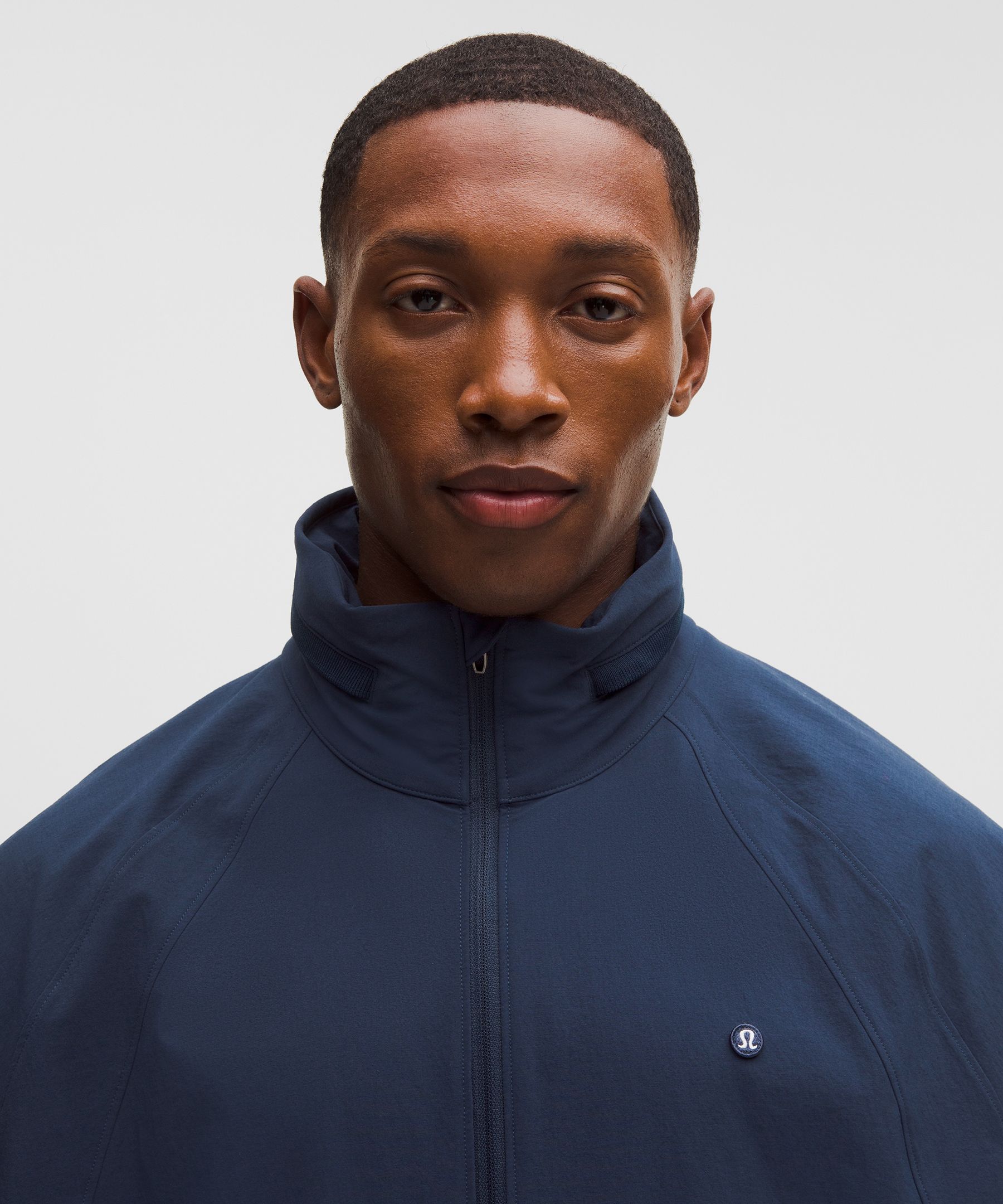 Water-Repellent Full-Zip Hooded Golf Jacket