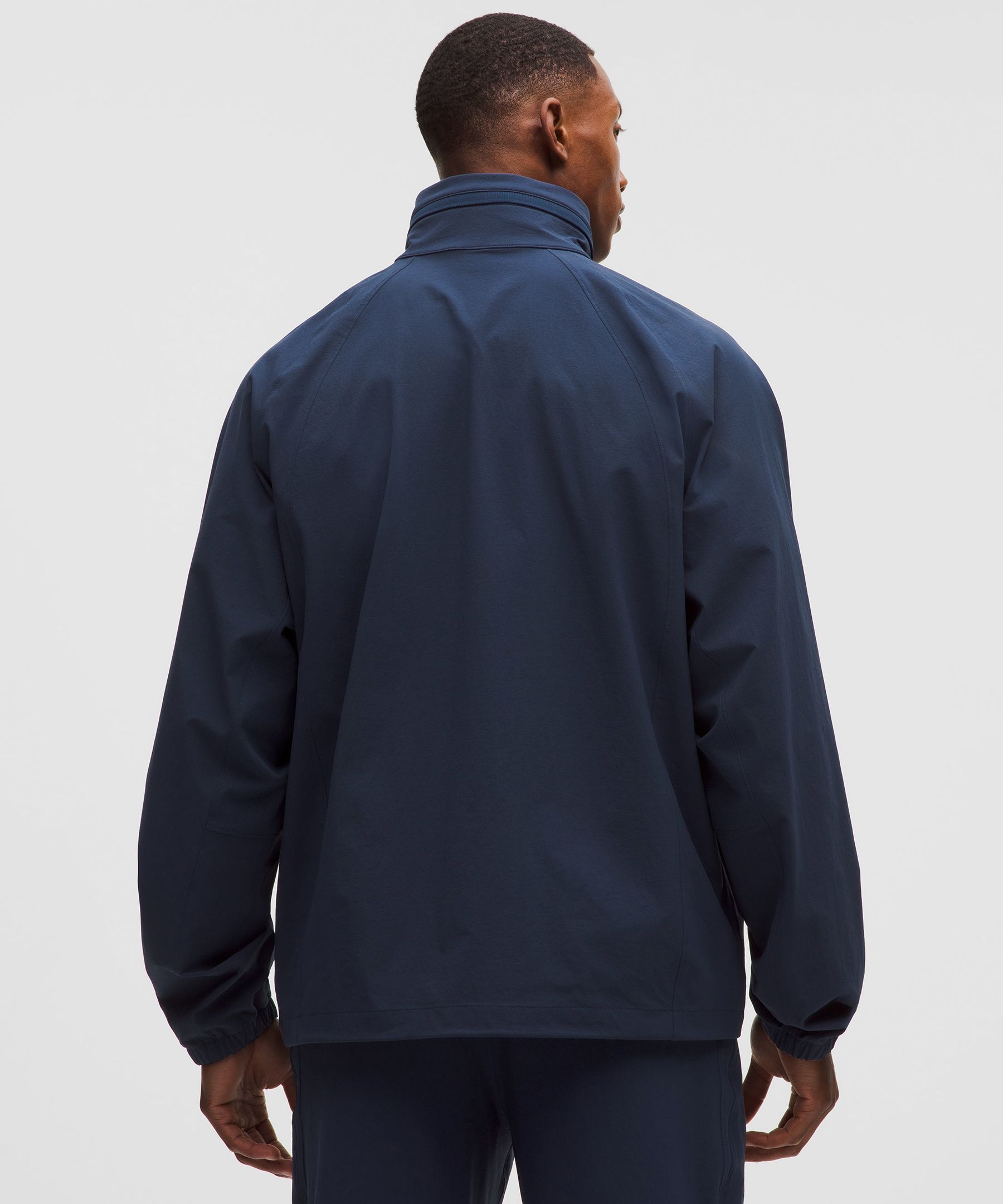 Water-Repellent Full-Zip Hooded Golf Jacket