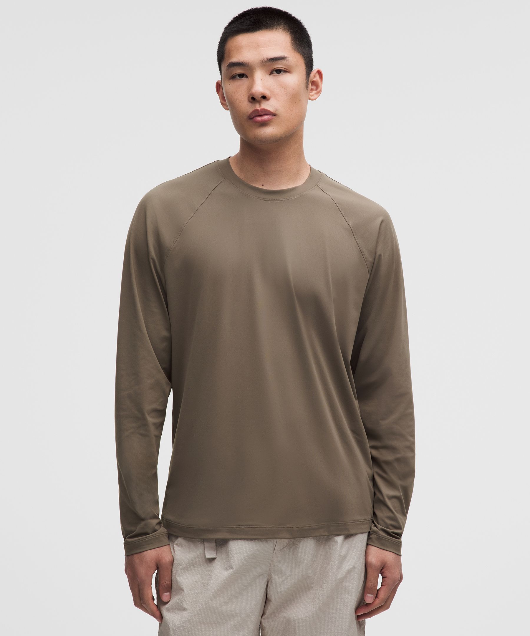 ルルレモン　長袖　サイズ６　カーキ メンズ ロングスリーブ 【ルルレモン公式｜lululemon Japan】 - コットン