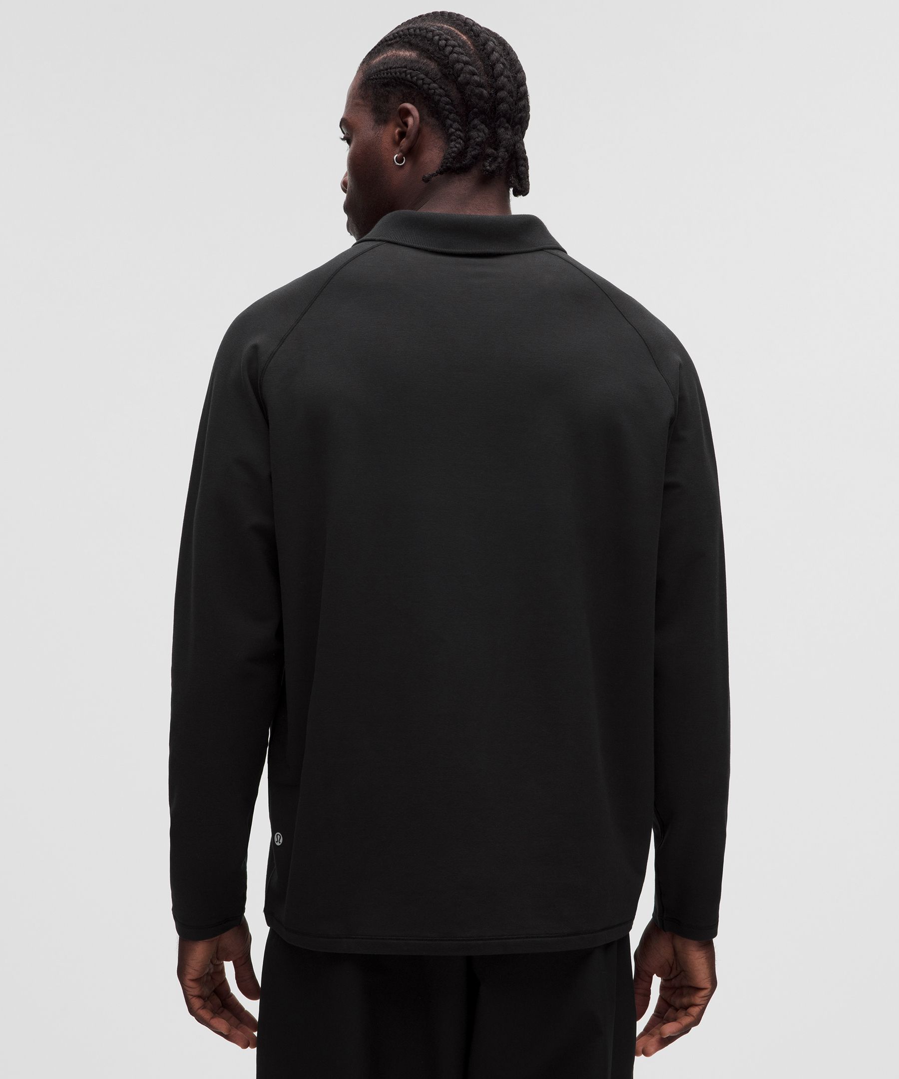Buttery Loopback Collared Long-Sleeve Shirt