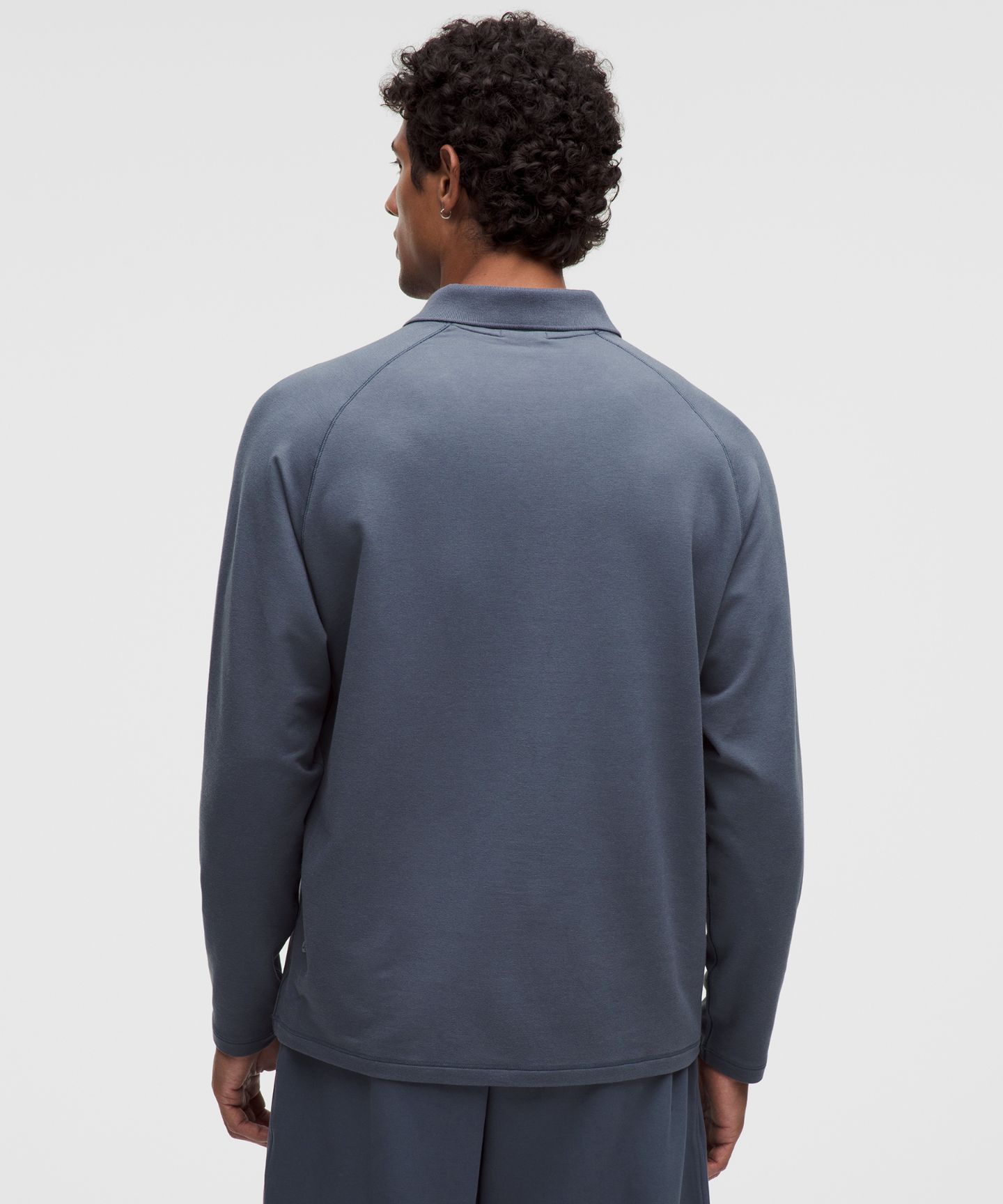 Мужская рубашка Lululemon Buttery Loopback Collared Long-Sleeve Shirt, цвет: Пыльный бриллиантовый — фото 3