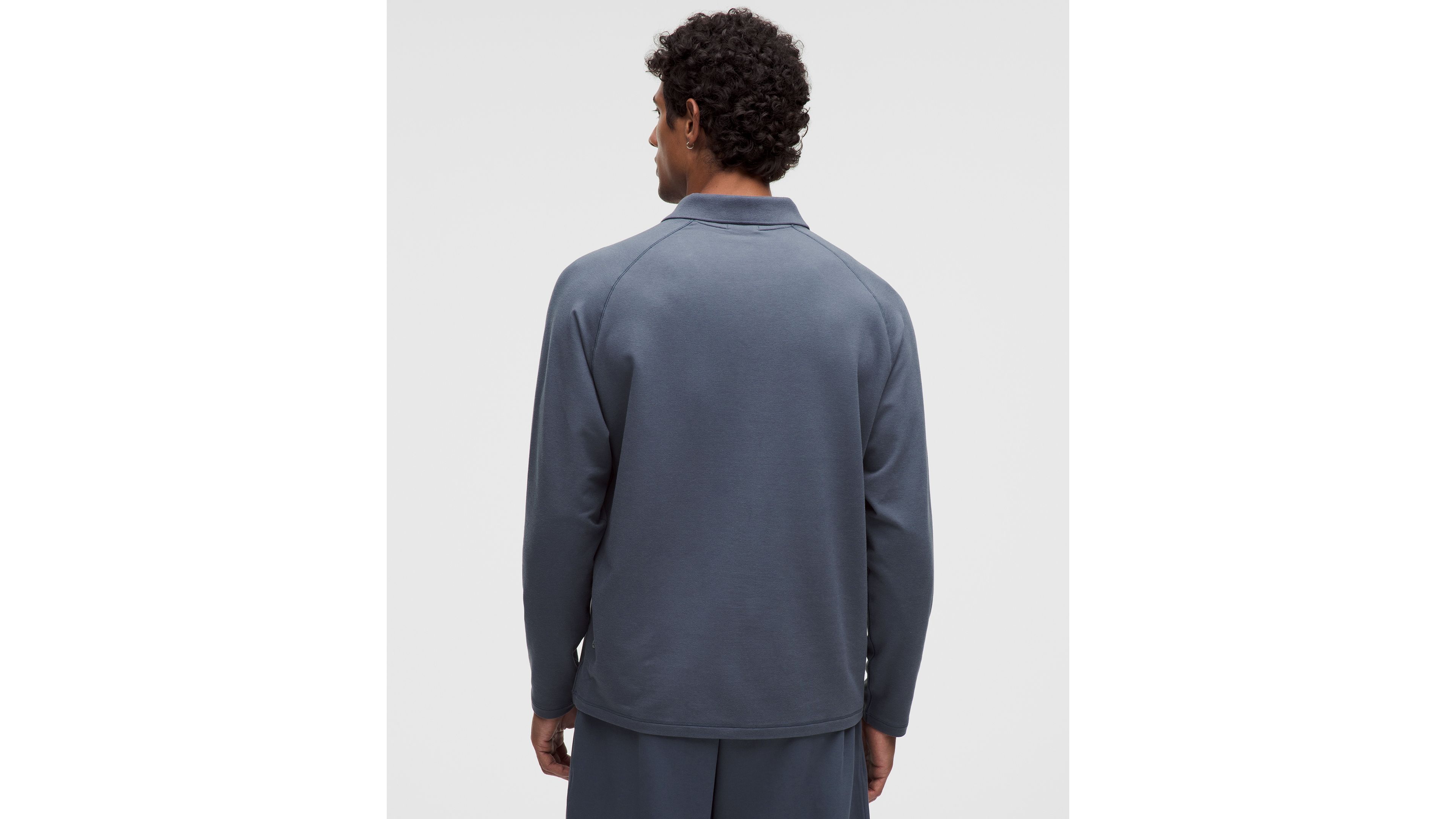 Buttery Loopback Collared Long-Sleeve Shirt