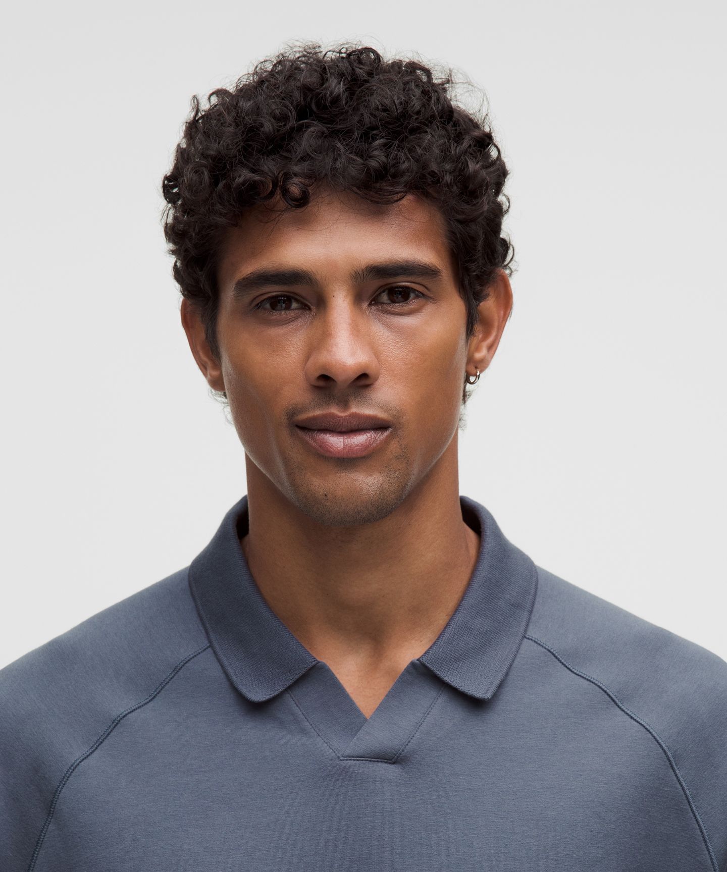 Мужская рубашка Lululemon Buttery Loopback Collared Long-Sleeve Shirt, цвет: Пыльный бриллиантовый — фото 4