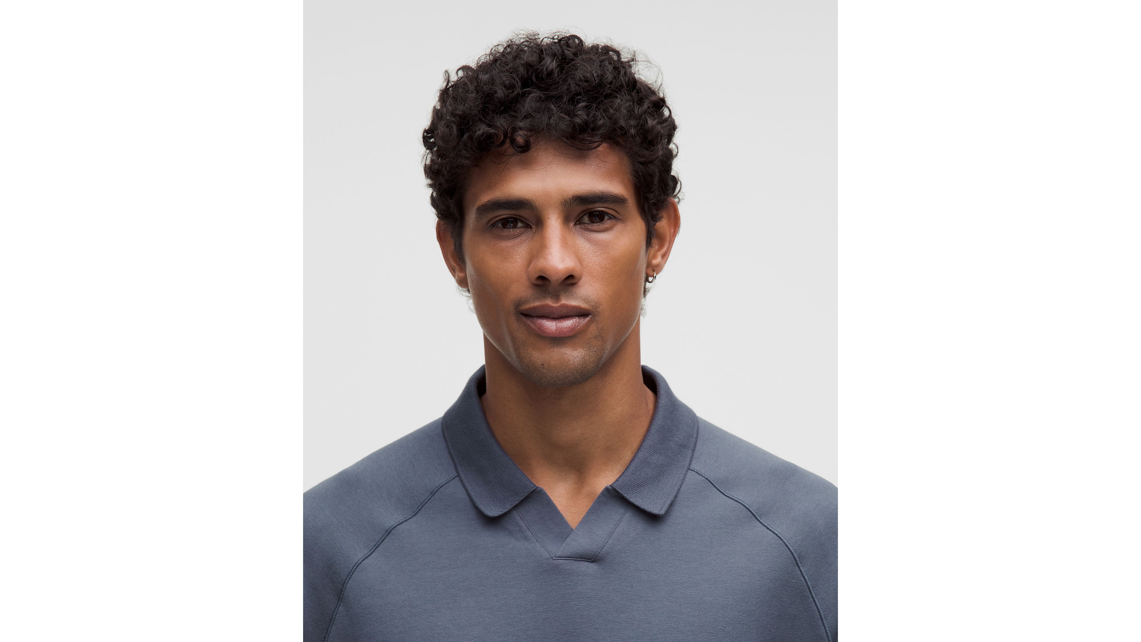 Buttery Loopback Collared Long-Sleeve Shirt