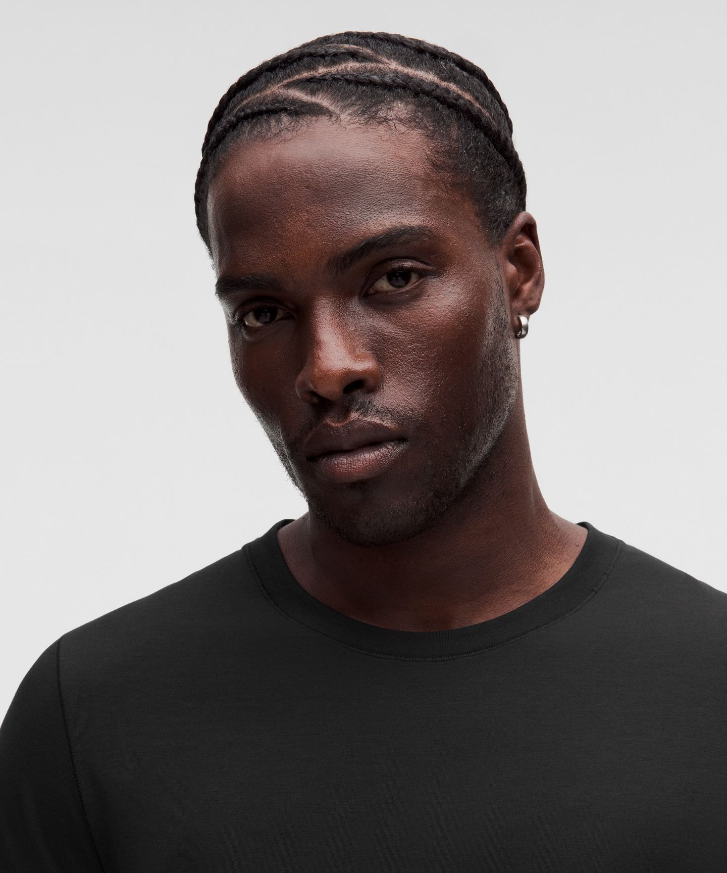 Мужская футболка Lululemon Everyday Cotton-Blend Classic, цвет: Чёрный — фото 4