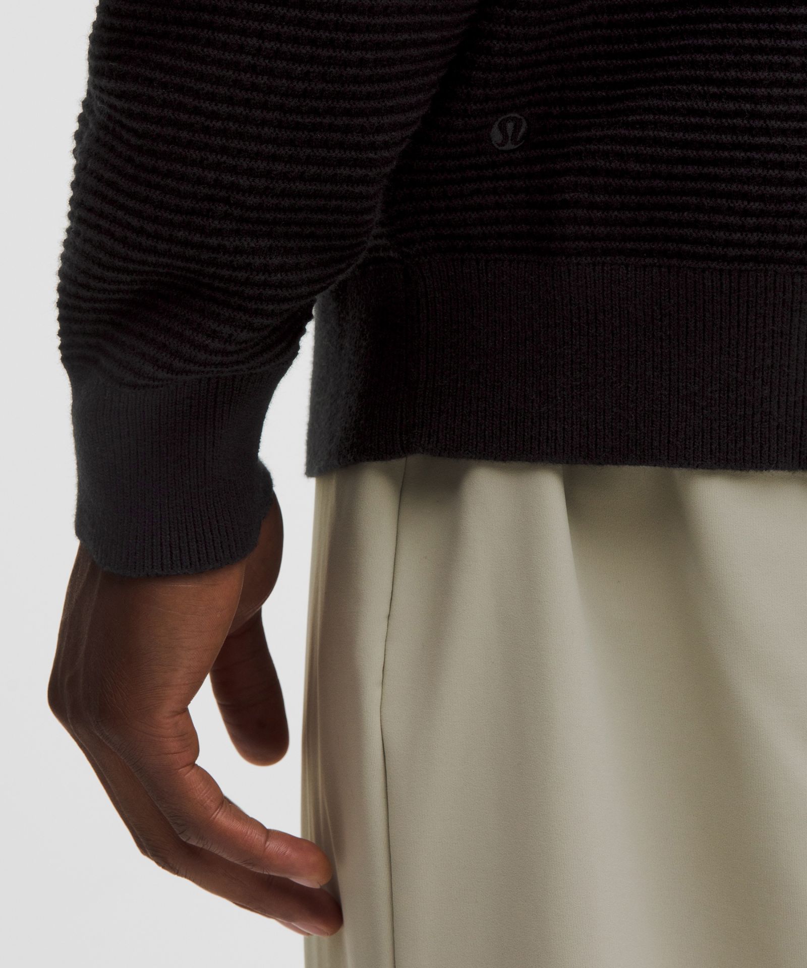 Lululemon Cotton-Blend Knit Collared Cardigan — фото 5