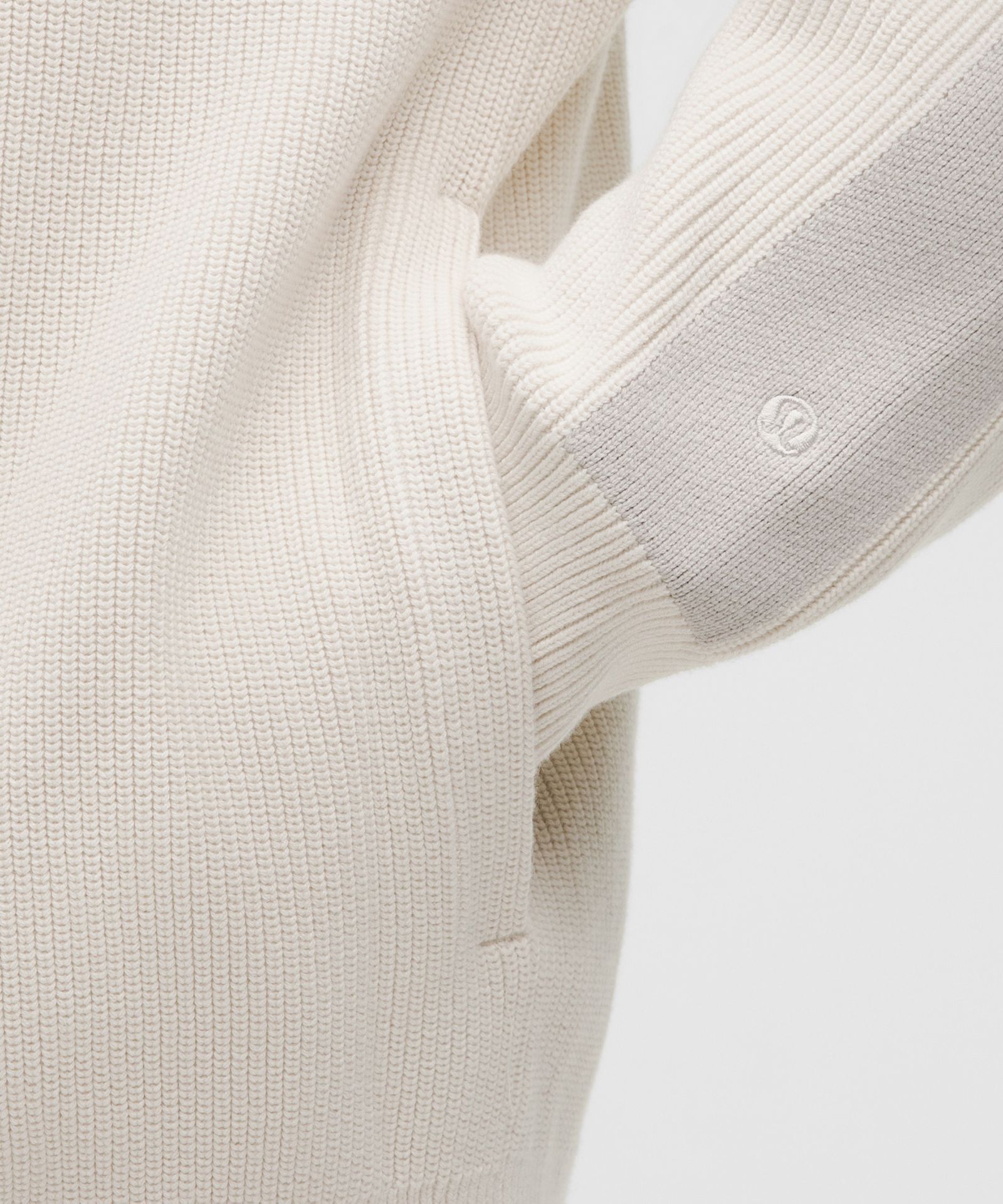 Lululemon Cotton-Blend Knit Full-Zip Sweater — фото 5
