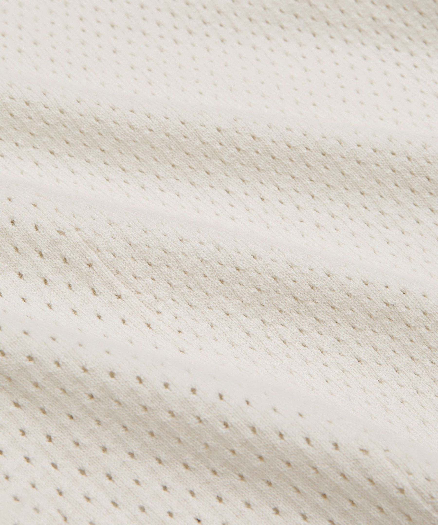 Polo &agrave; manches longues en maille de coton m&eacute;lang&eacute;