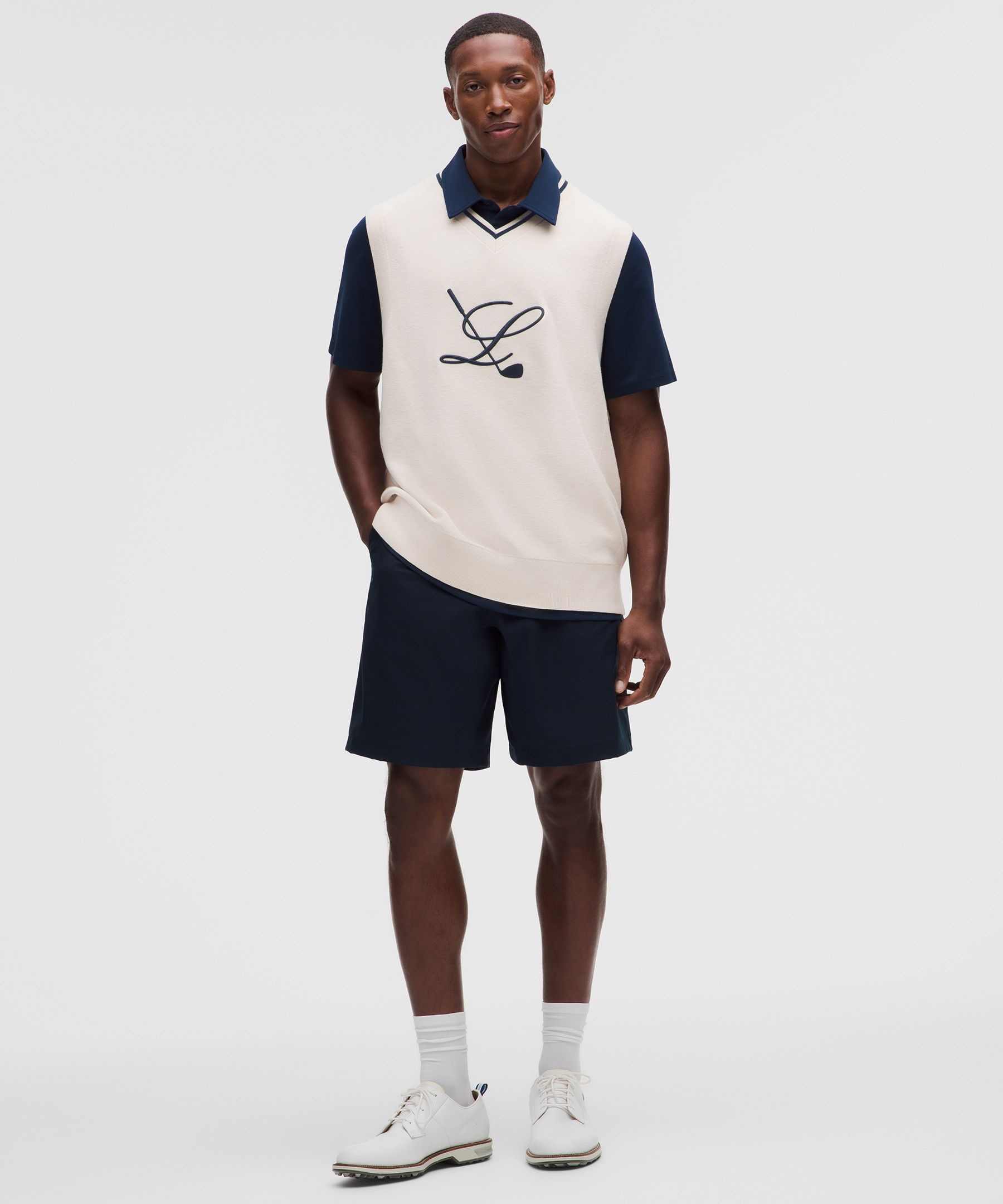 Knit V-Neck Golf Vest *Golf L