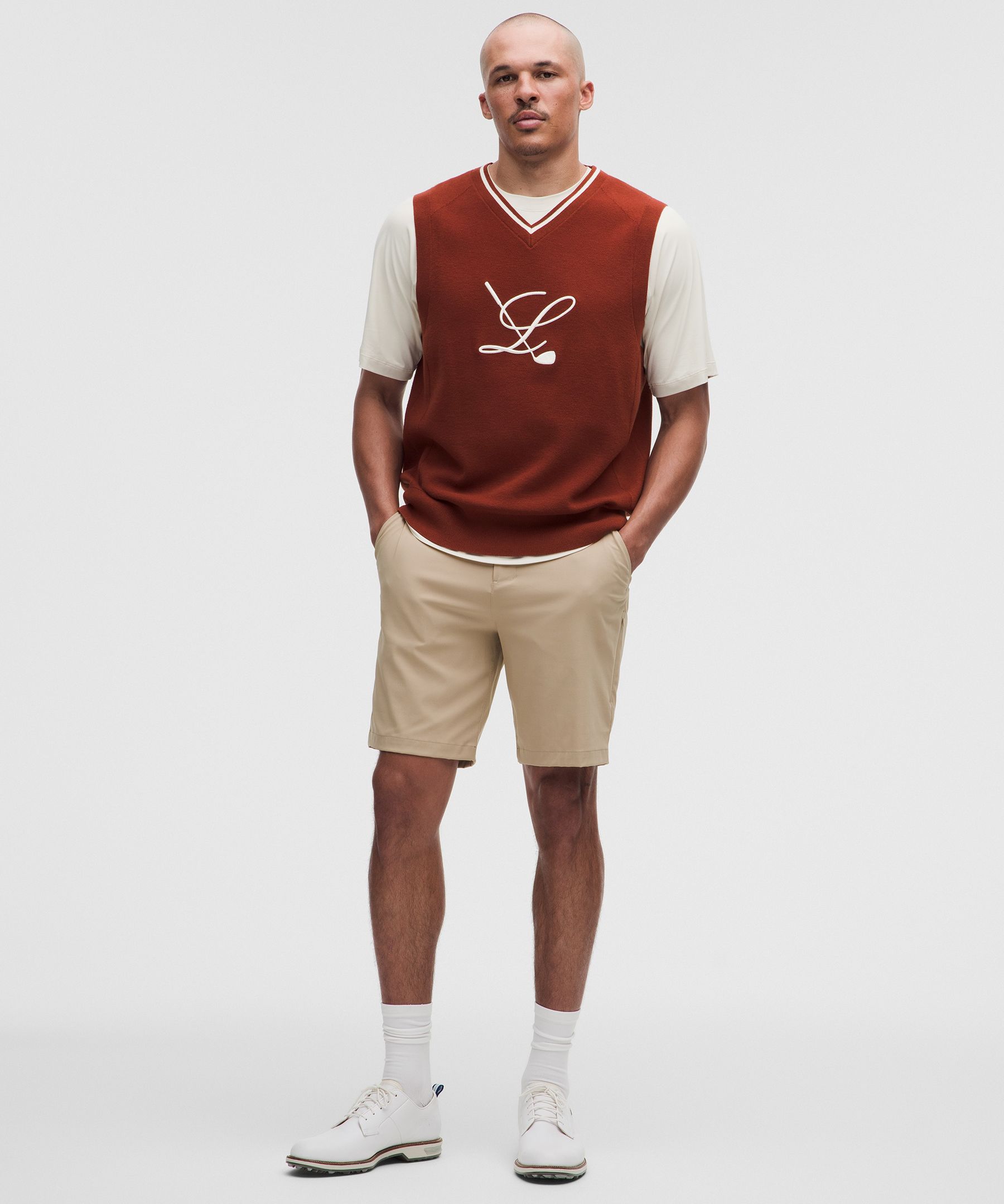 Knit V-Neck Golf Vest *Golf L