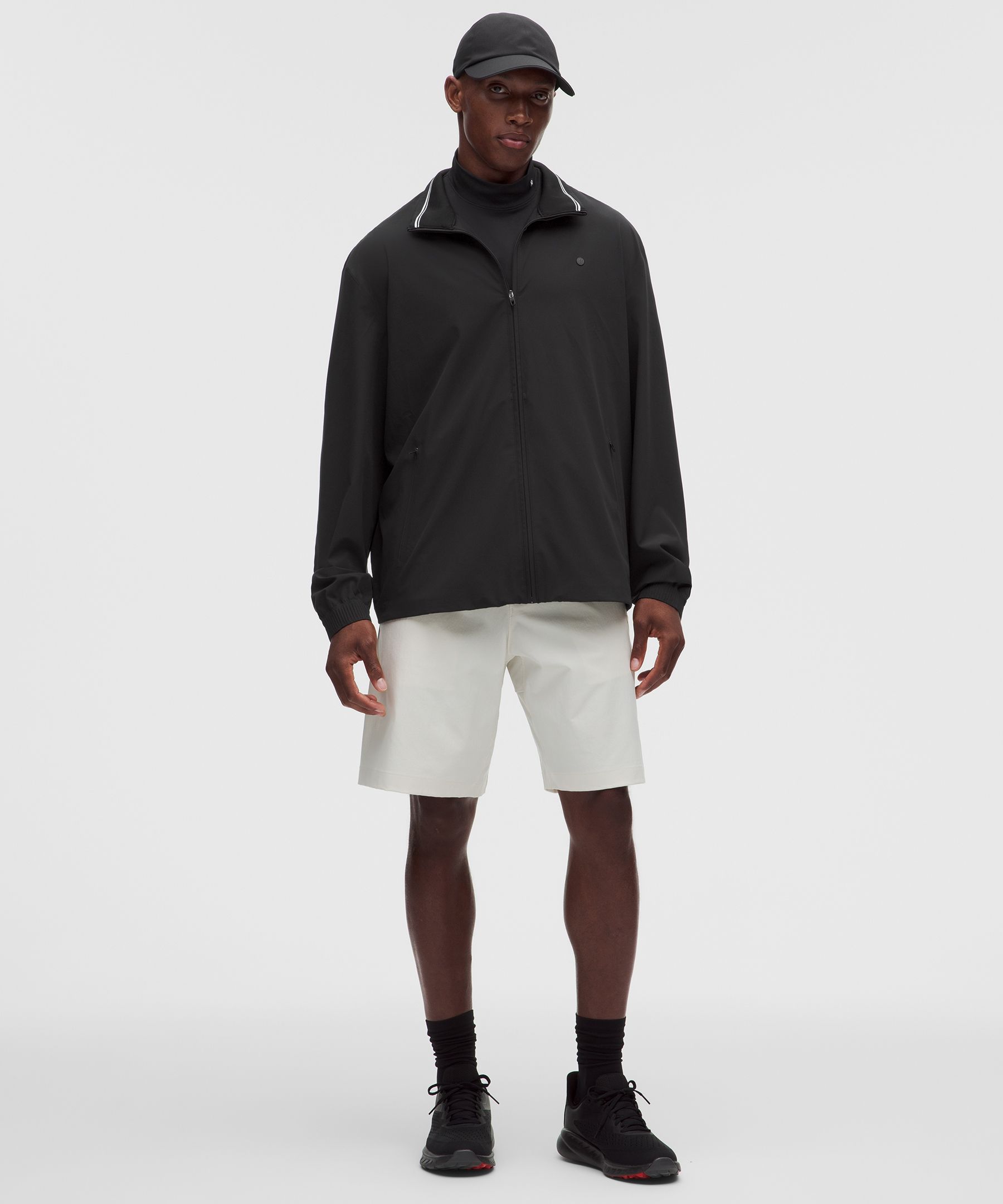 Stretch Nylon Collared Golf Jacket