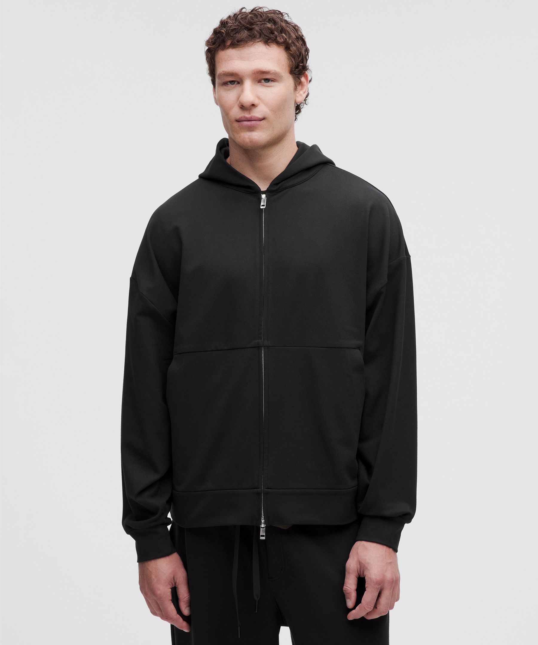 Heavyweight Soft Jersey Full-Zip Hoodie