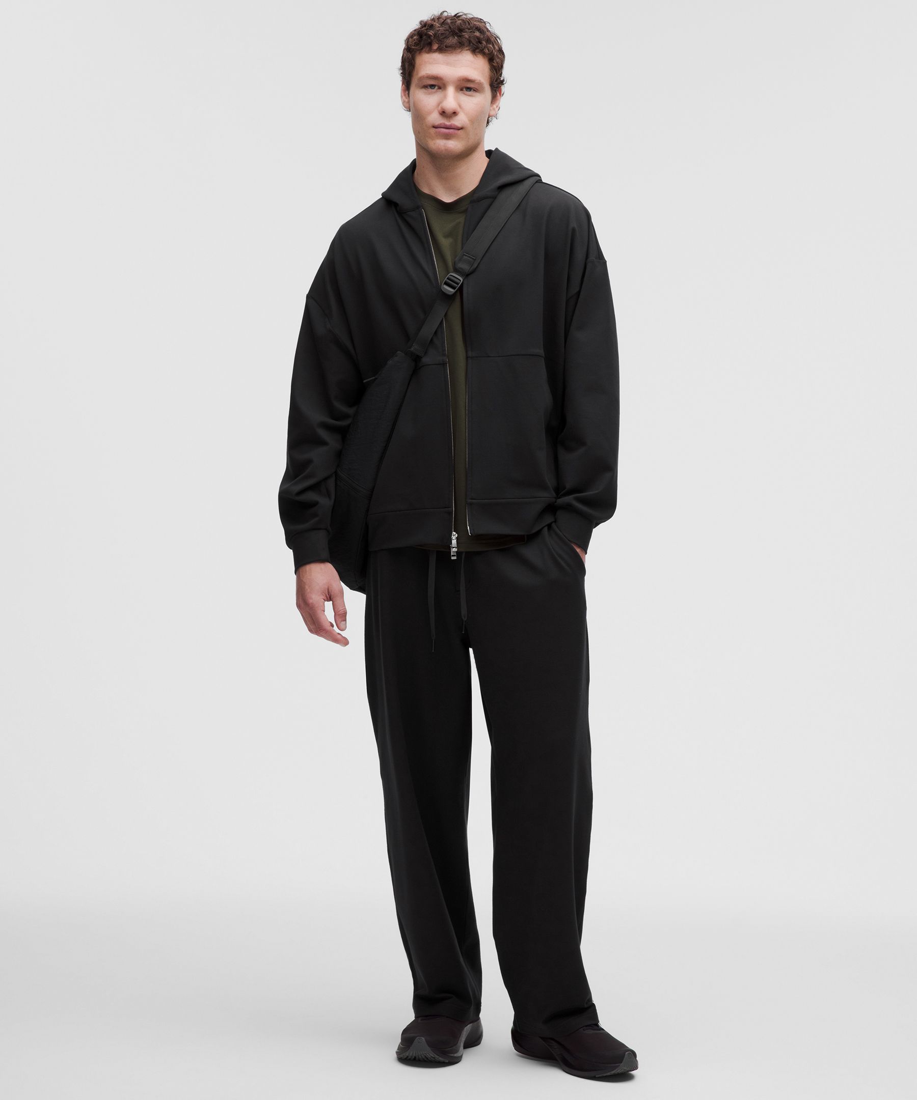 Heavyweight Soft Jersey Full-Zip Hoodie