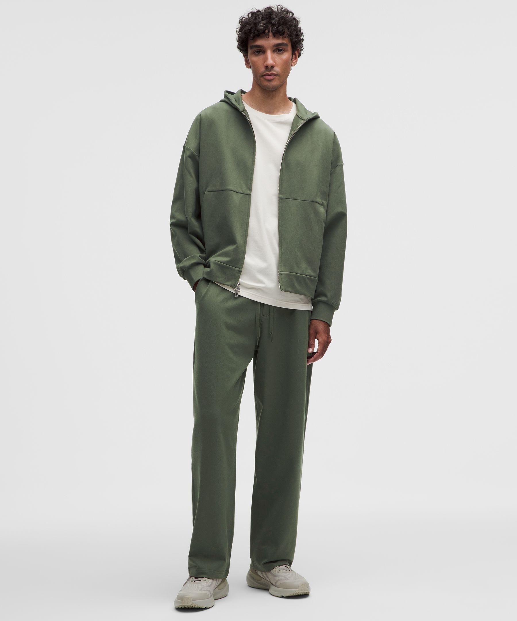 Heavyweight Soft Jersey Full-Zip Hoodie