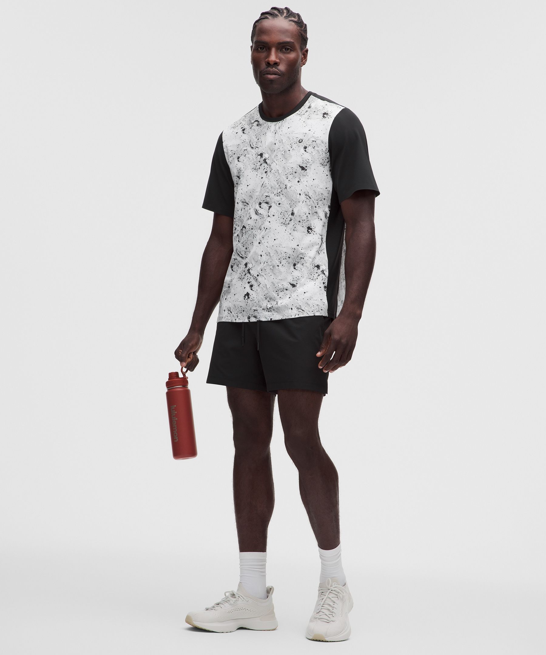 Mesh Pique Tennis Short-Sleeve Shirt