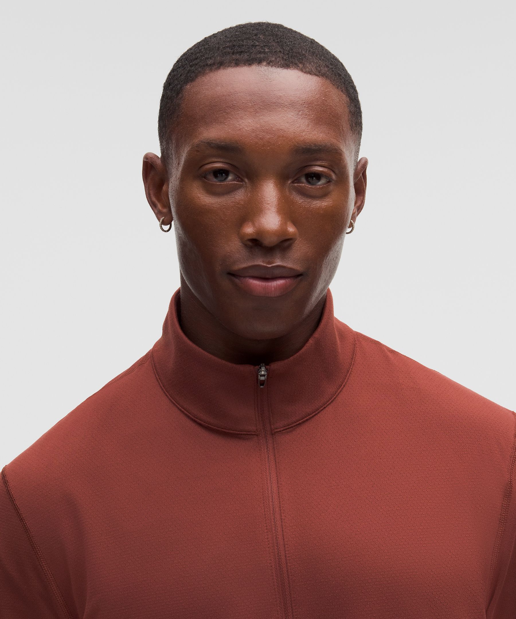 Mesh Soft Jersey Half Zip
