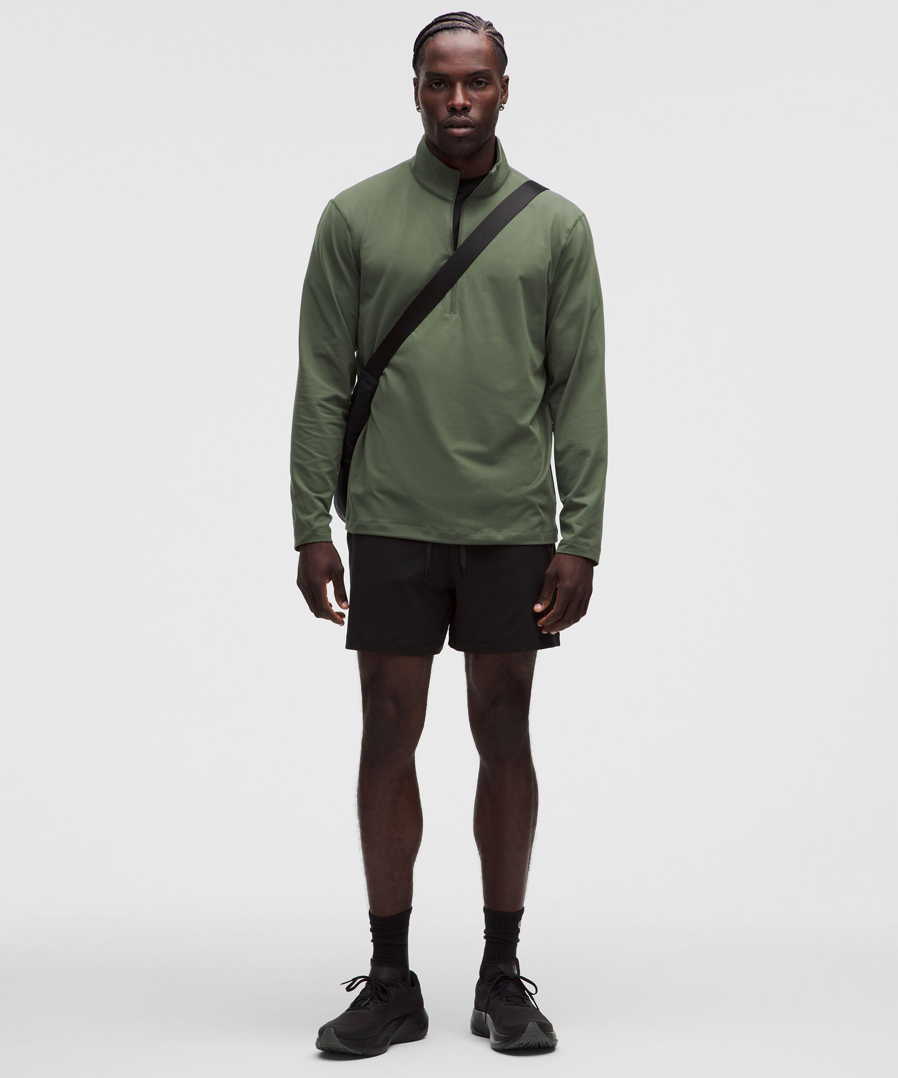 Mesh Soft Jersey Half Zip