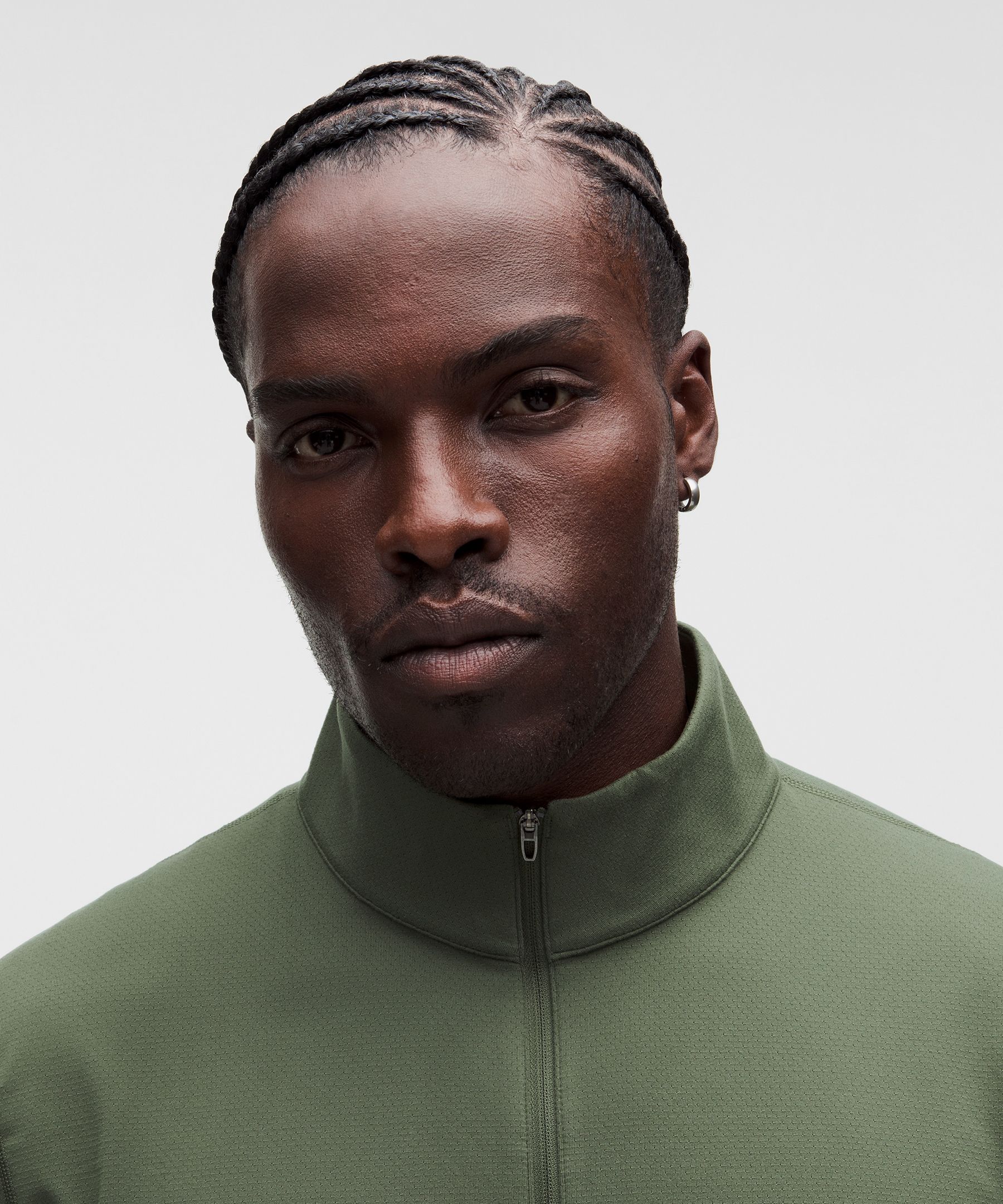 Mesh Soft Jersey Half Zip