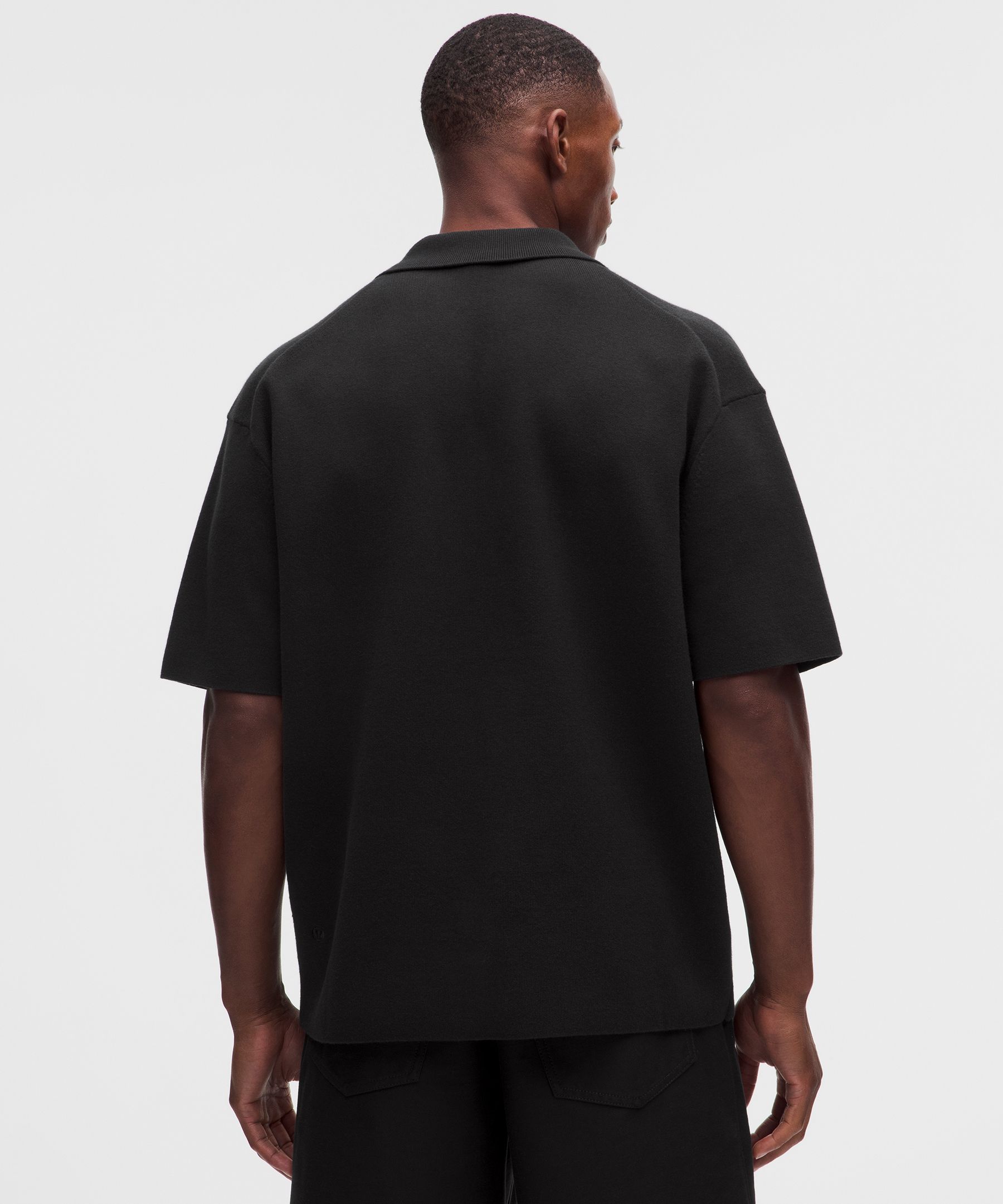 Cotton-Blend Knit Short-Sleeve Polo Shirt
