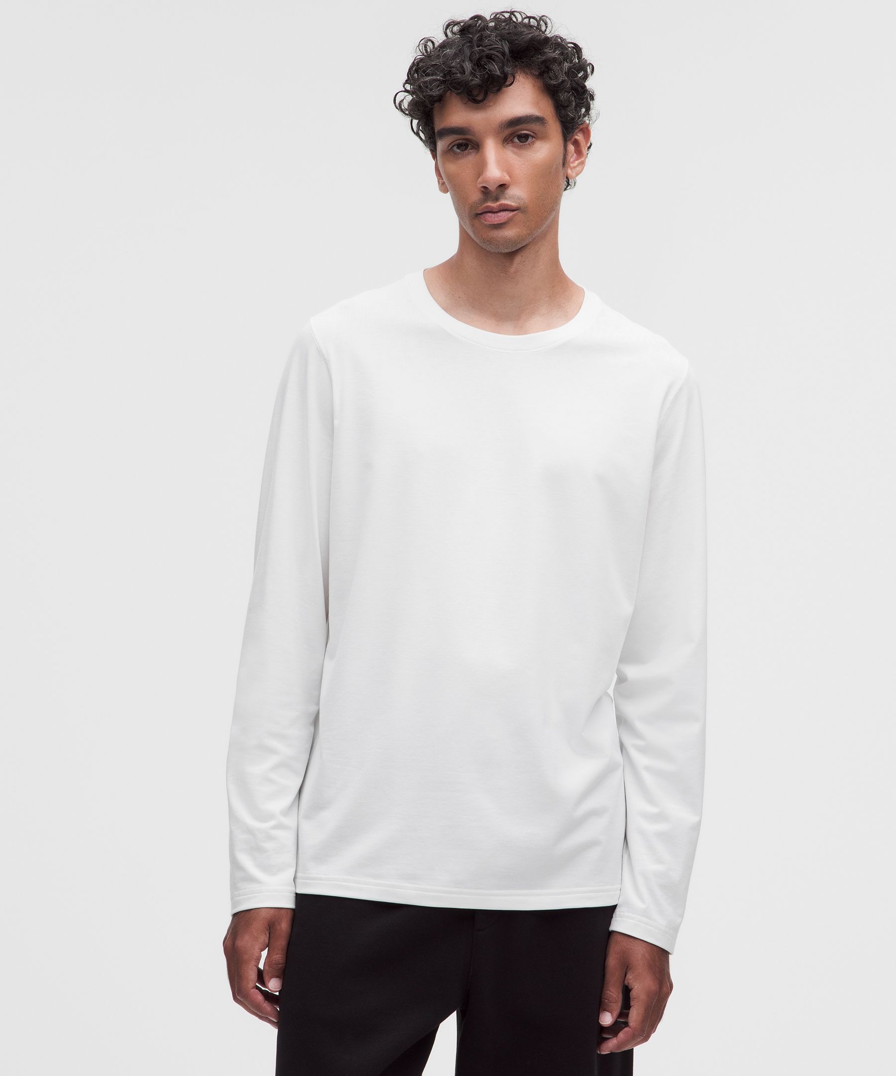 Everyday Cotton-Blend Classic Long-Sleeve T-Shirt