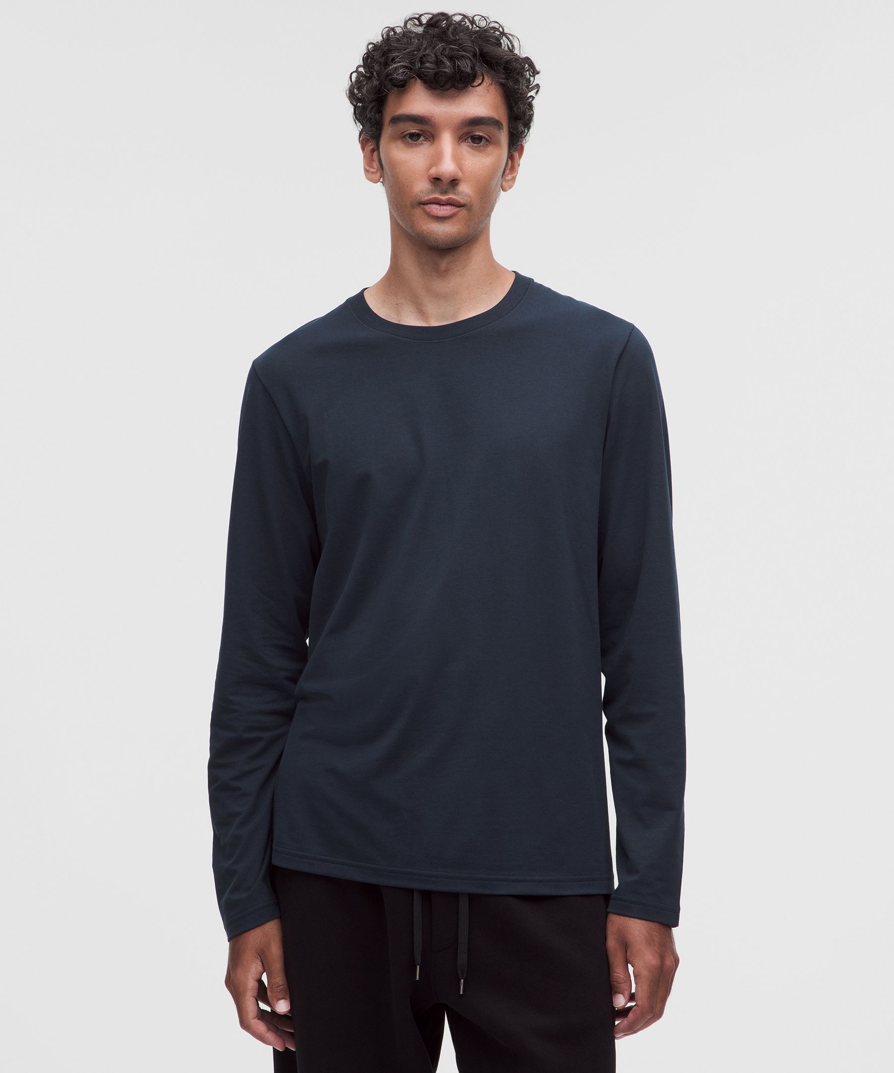 Everyday Cotton-Blend Classic Long-Sleeve T-Shirt