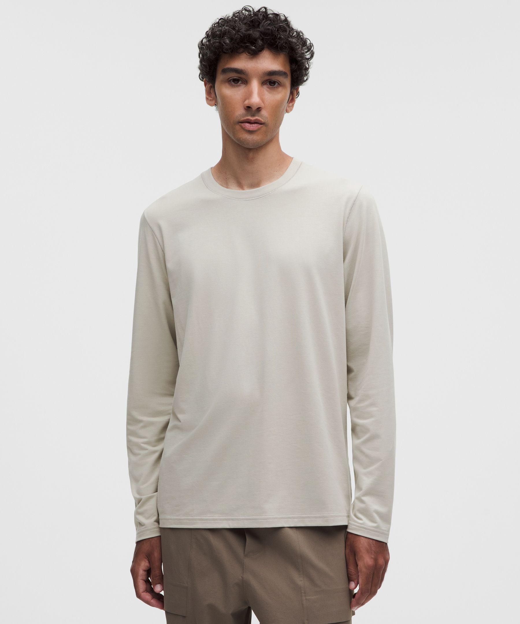 Everyday Cotton-Blend Classic Long-Sleeve T-Shirt