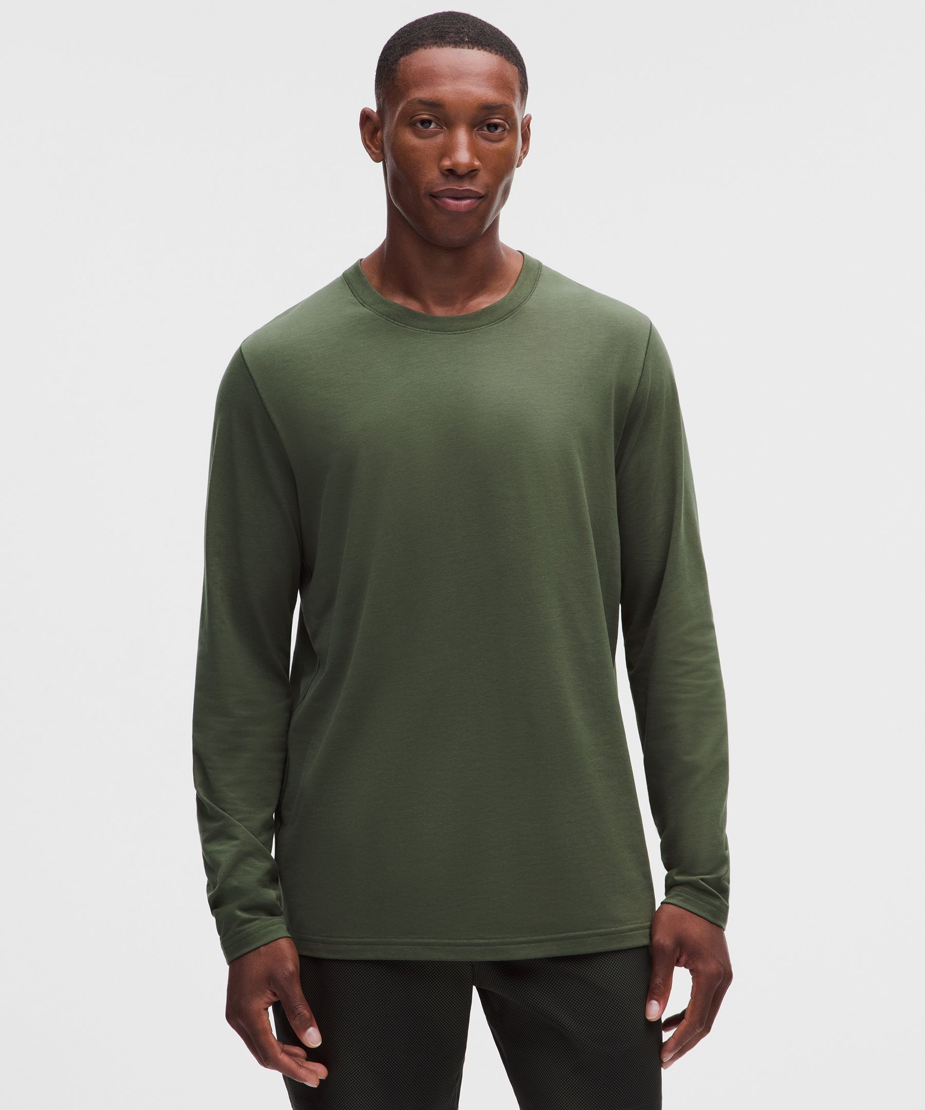 Everyday Cotton-Blend Classic Long-Sleeve T-Shirt